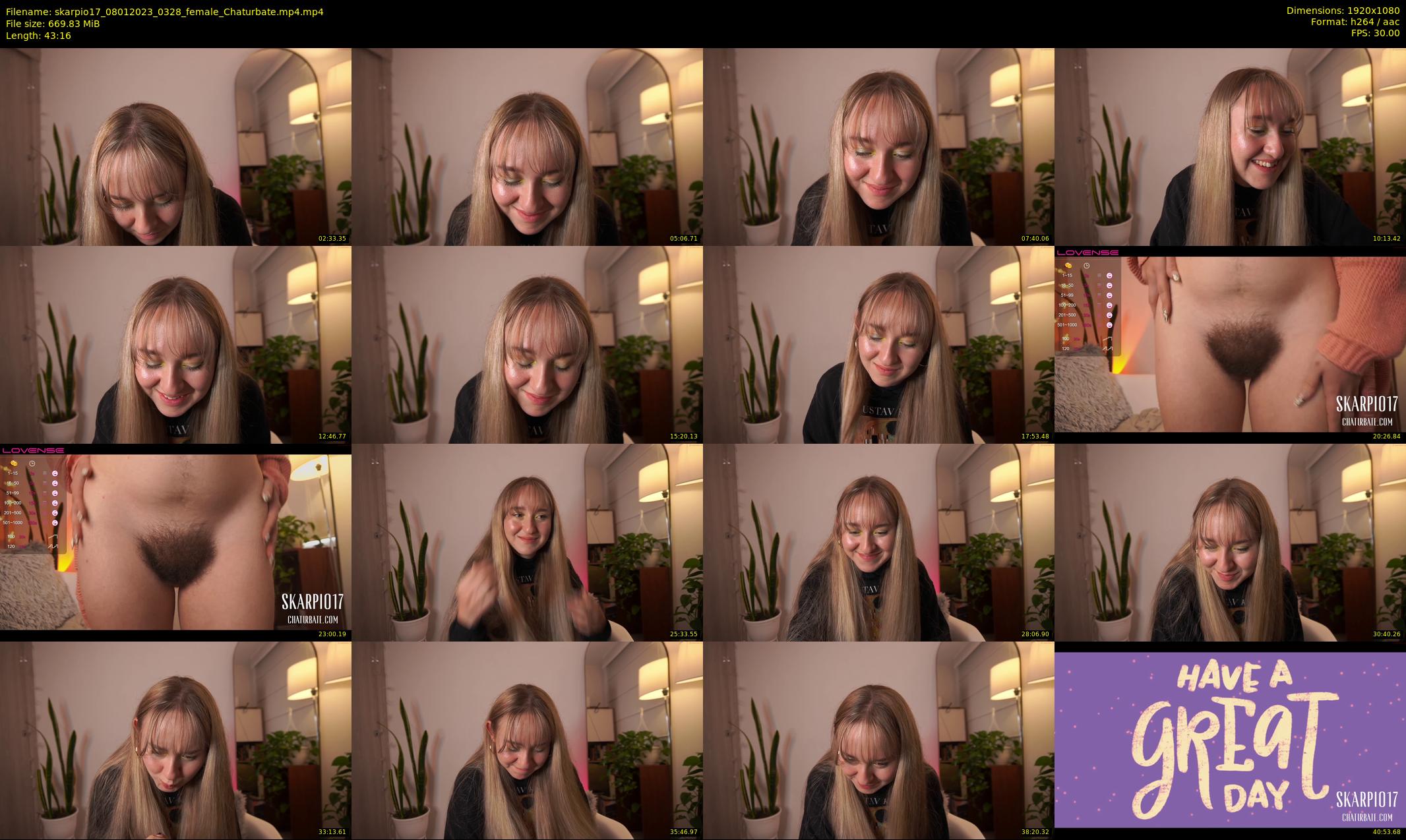 skarpio17 — 44 minute Chaturbate female cam show recording, 1080p, Jan 8, 2023