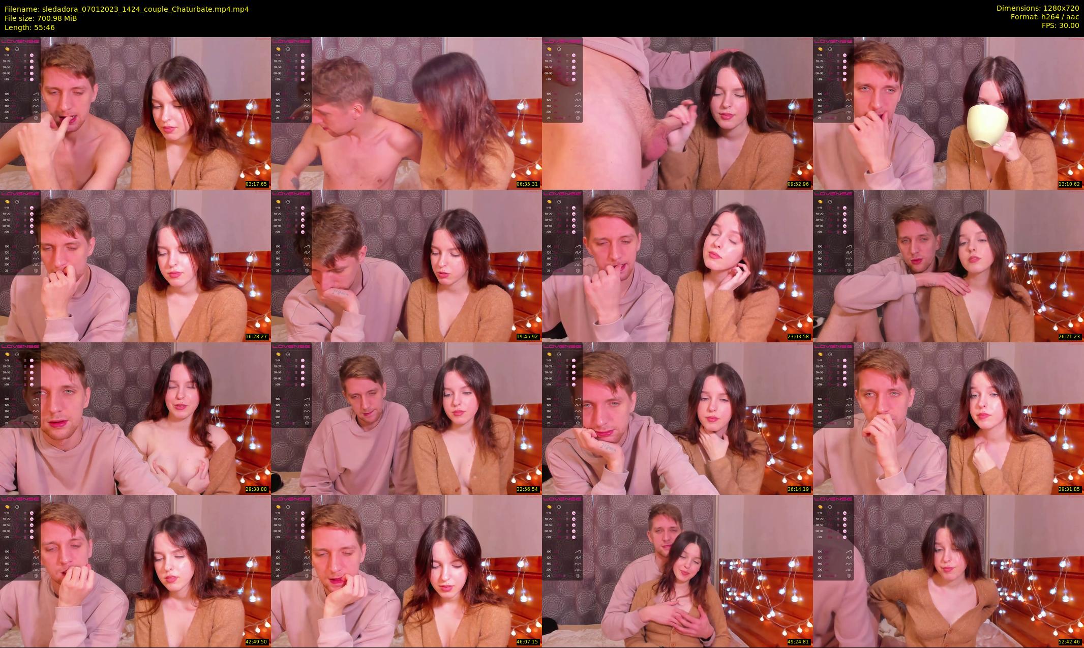 sledadora — 56 minute Chaturbate couple cam show recording, 720p, Jan 7, 2023
