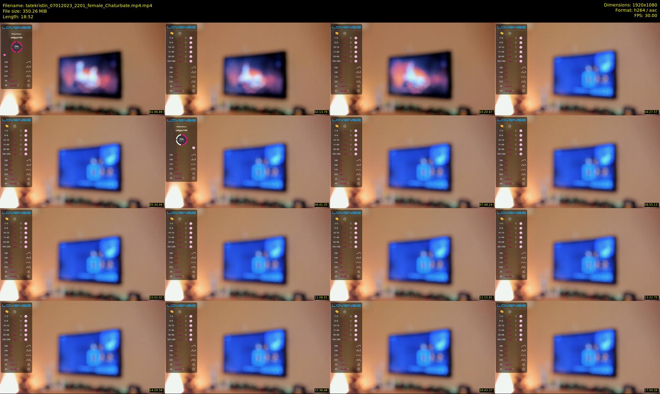 tatekristin — 19 minute Chaturbate female cam show recording, 1080p, Jan 7, 2023