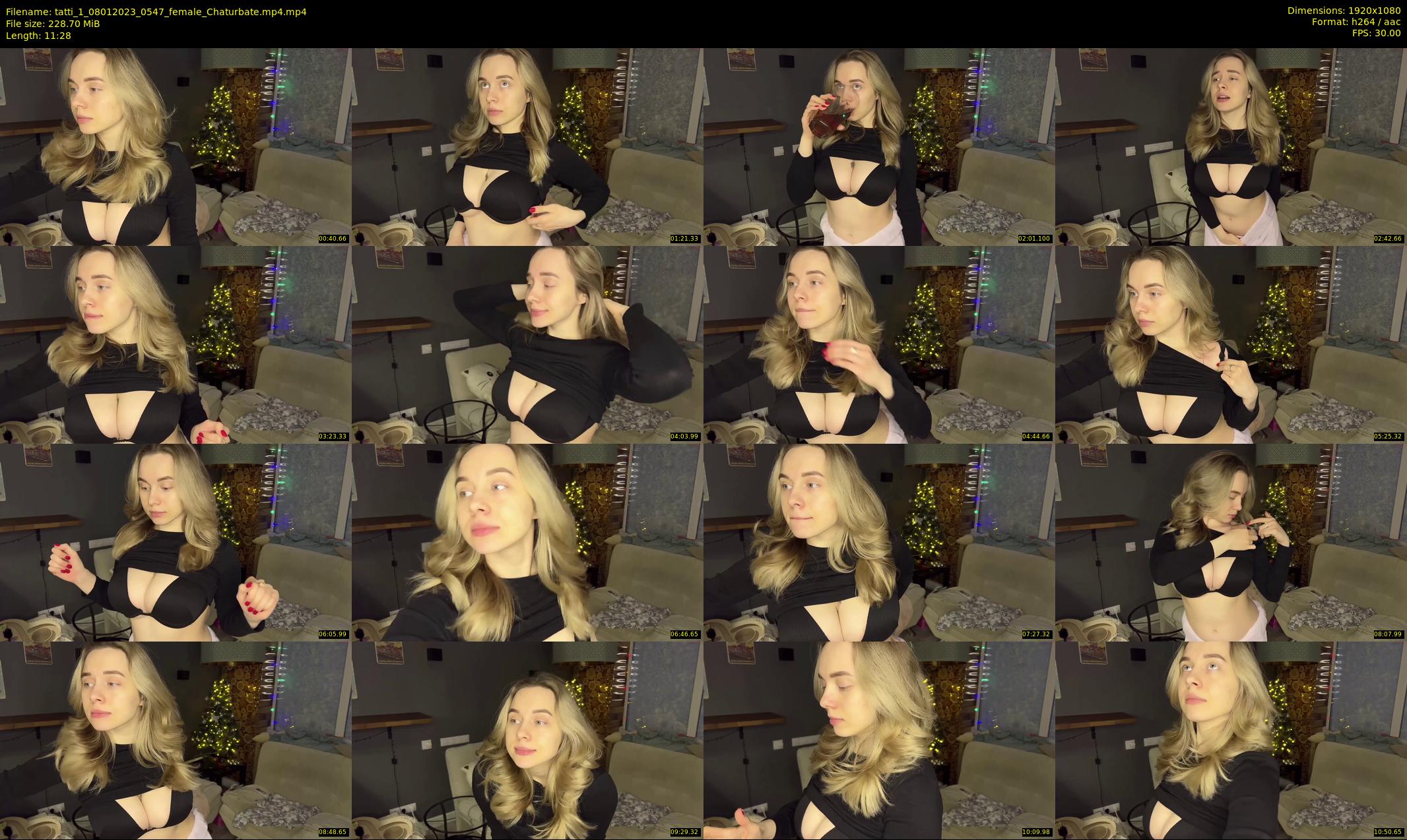 tatti_1 — 12 minute Chaturbate female cam show recording, 1080p, Jan 8, 2023