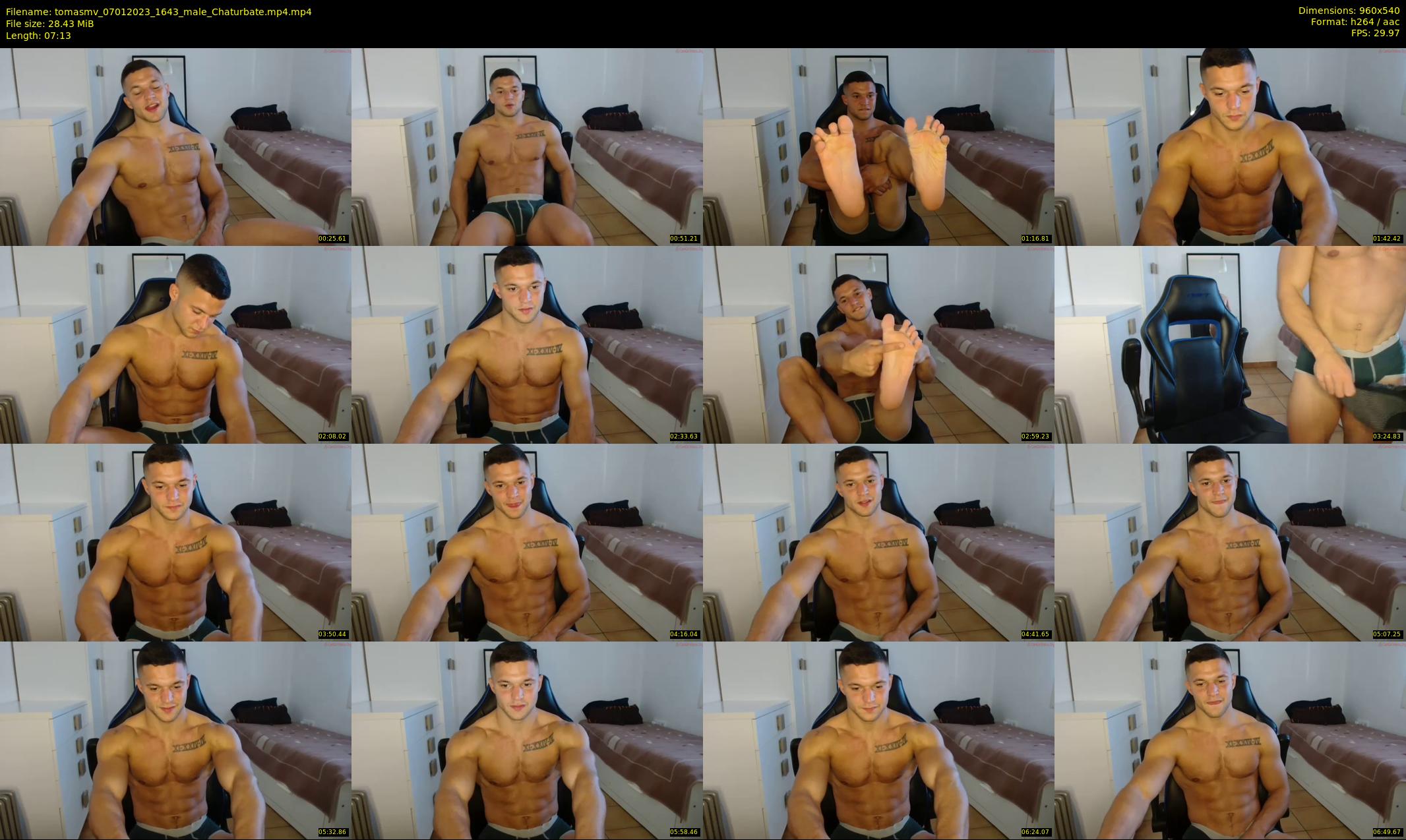 tomasmv — 8 minute Chaturbate male cam show recording, 480p, Jan 7, 2023