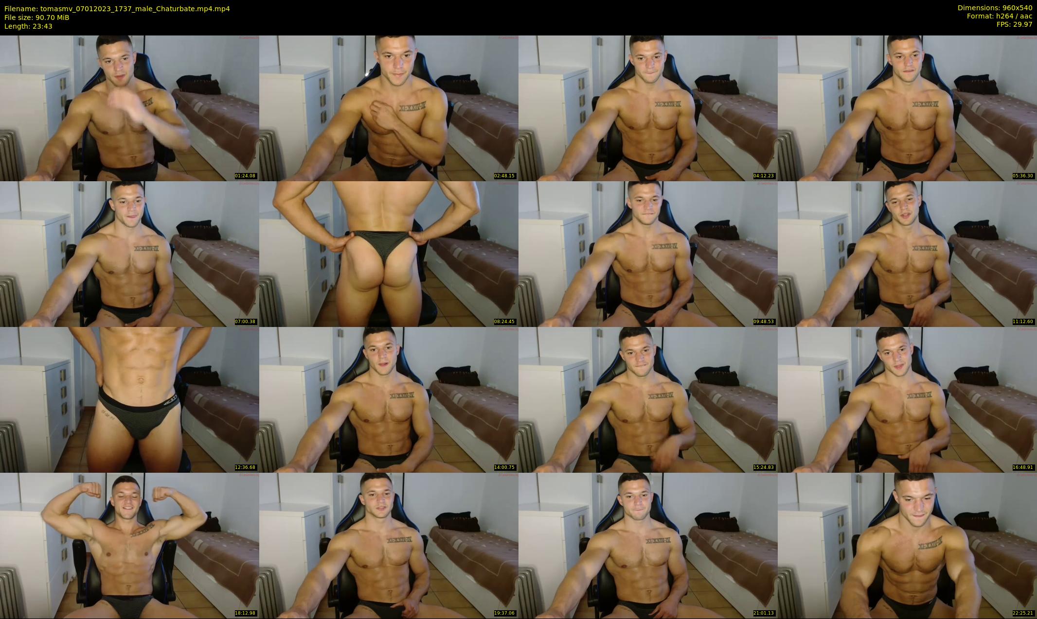 tomasmv — 24 minute Chaturbate male cam show recording, 480p, Jan 7, 2023