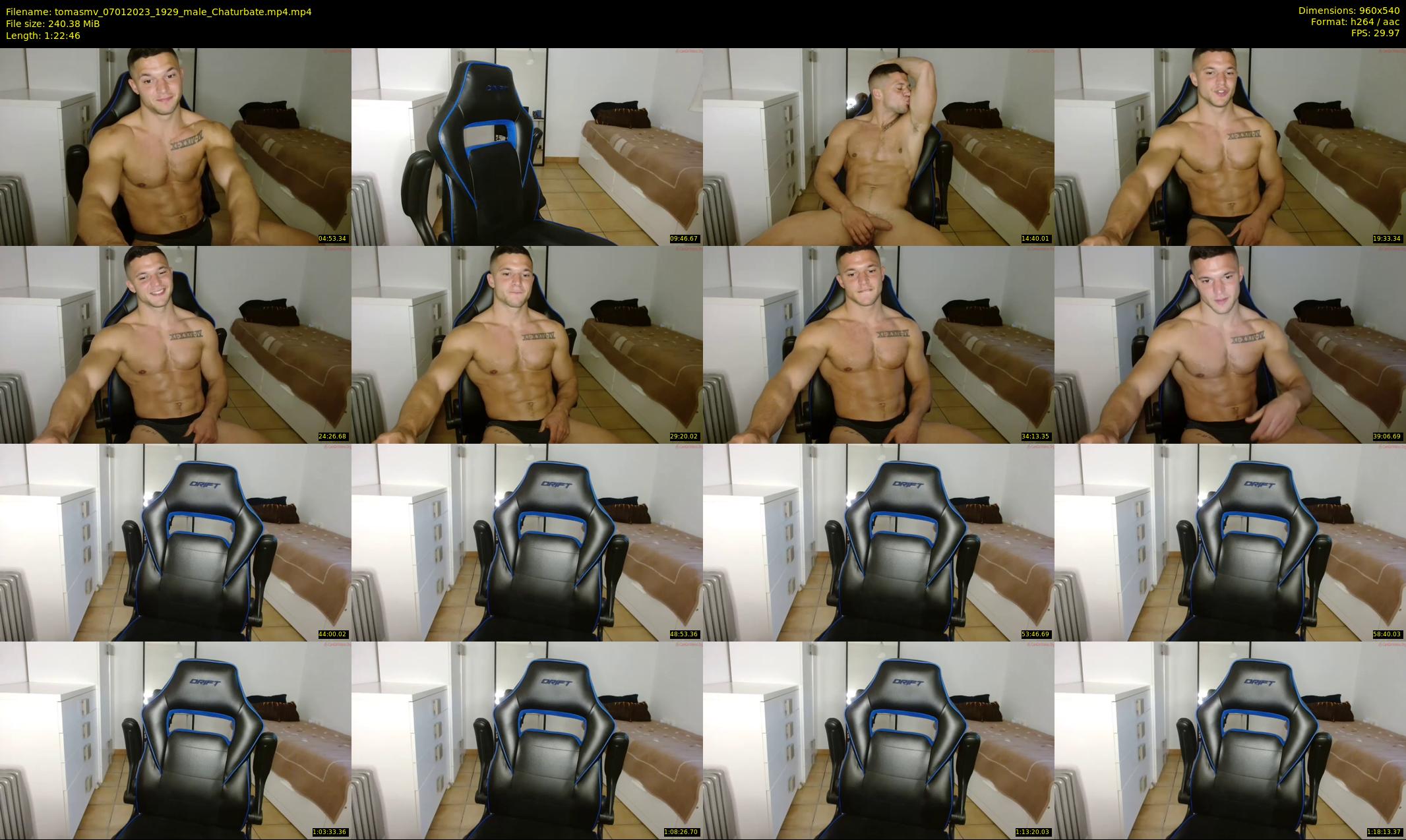 tomasmv — 83 minute Chaturbate male cam show recording, 480p, Jan 7, 2023