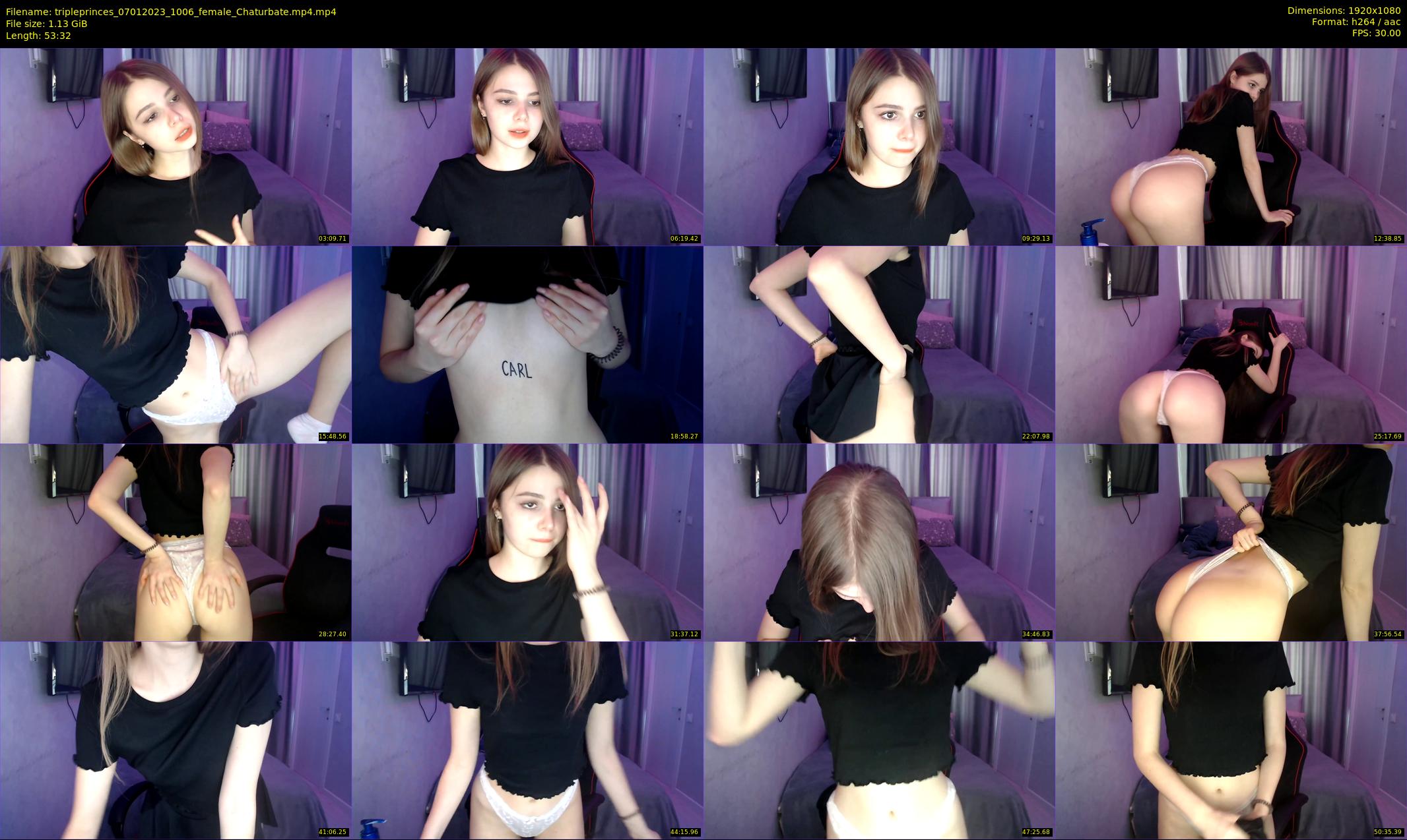 tripleprinces — 54 minute Chaturbate female cam show recording, 1080p, Jan 7, 2023