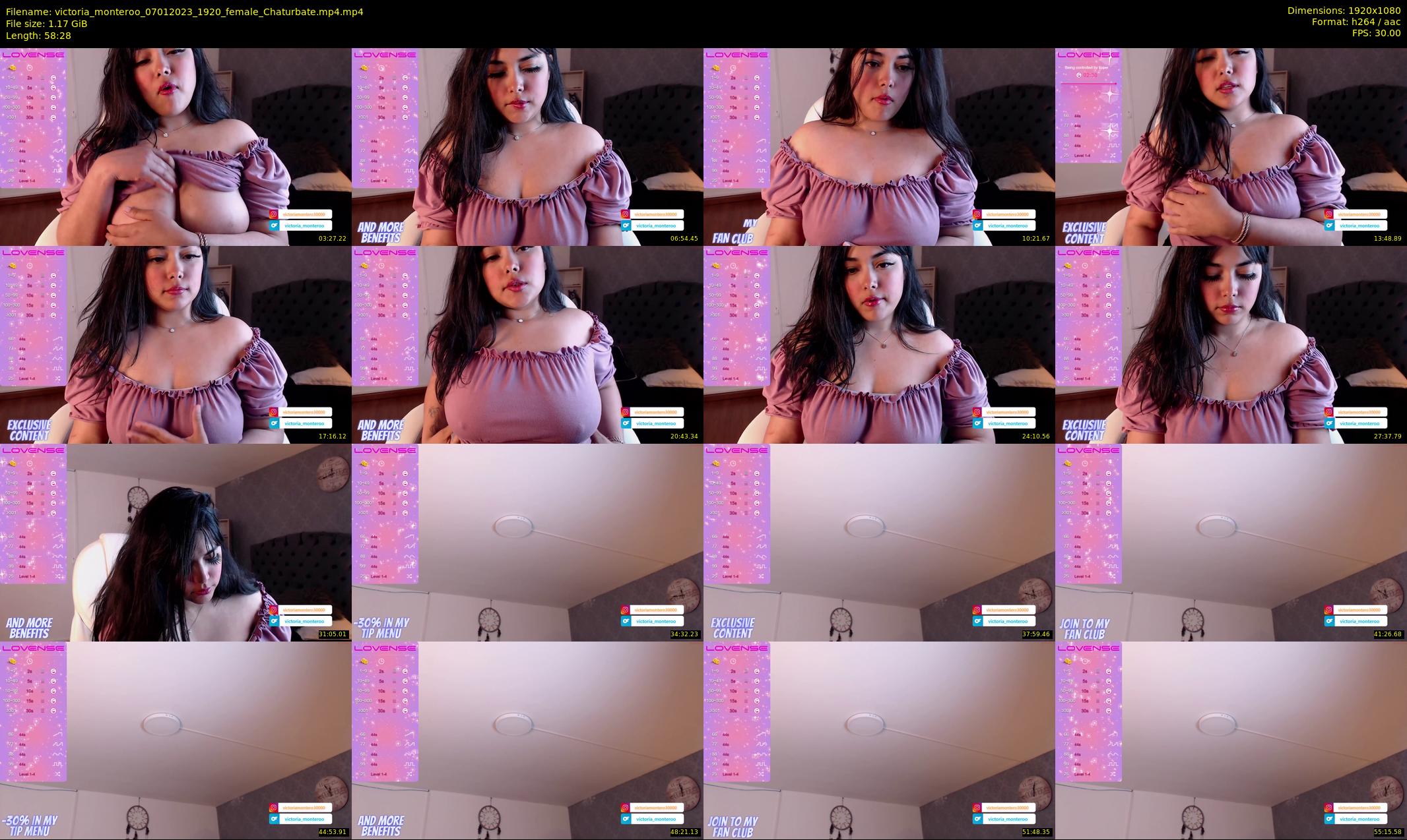 victoria_monteroo — 59 minute Chaturbate female cam show recording, 1080p, Jan 7, 2023
