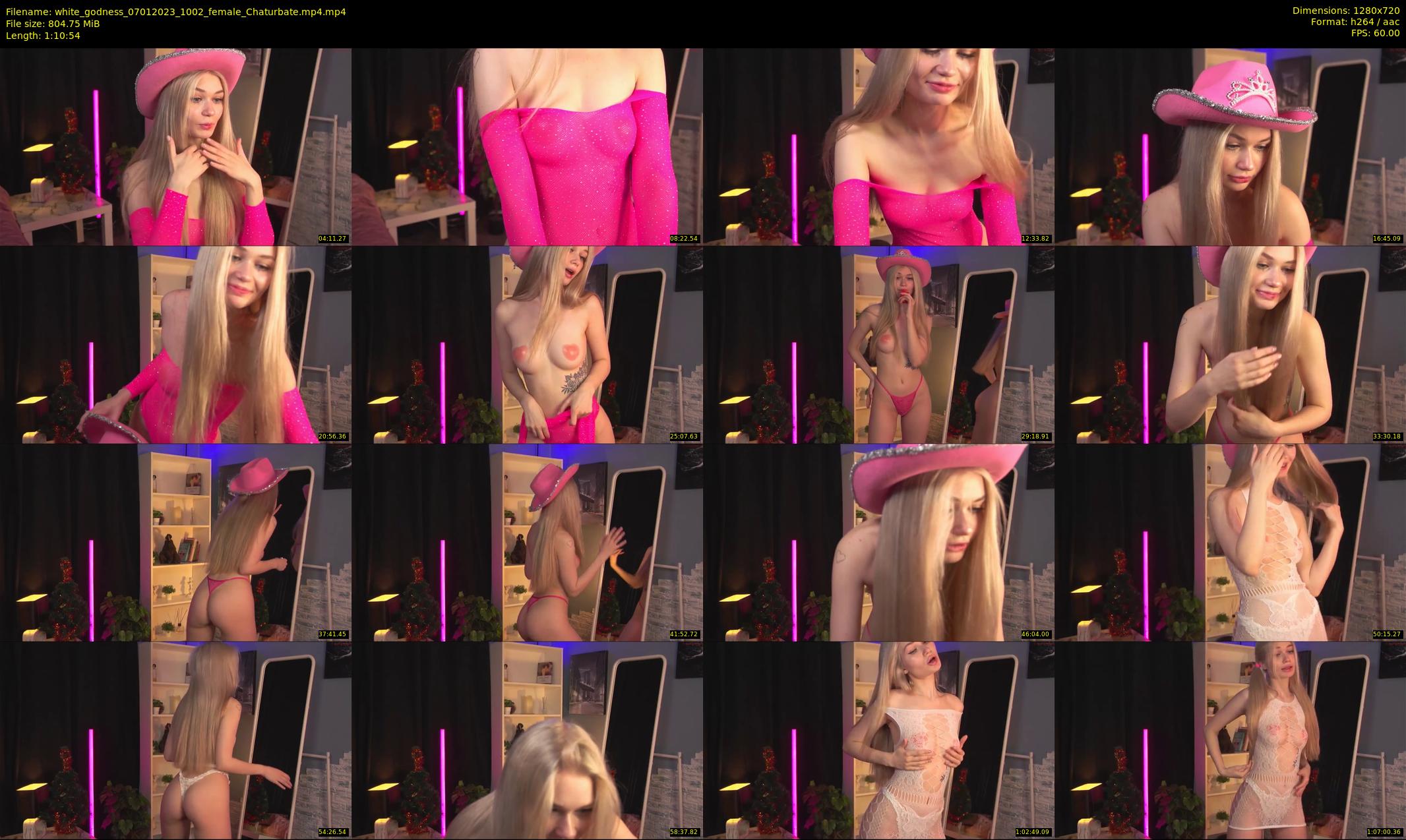 white_godness — 71 minute Chaturbate female cam show recording, 720p, Jan 7, 2023