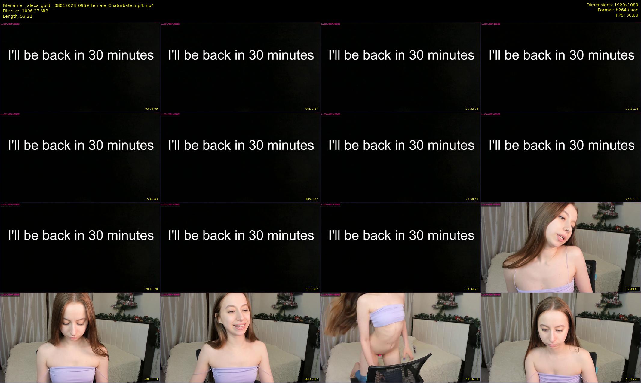 _alexa_gold_ — 54 minute Chaturbate female cam show recording, 1080p, Jan 8, 2023