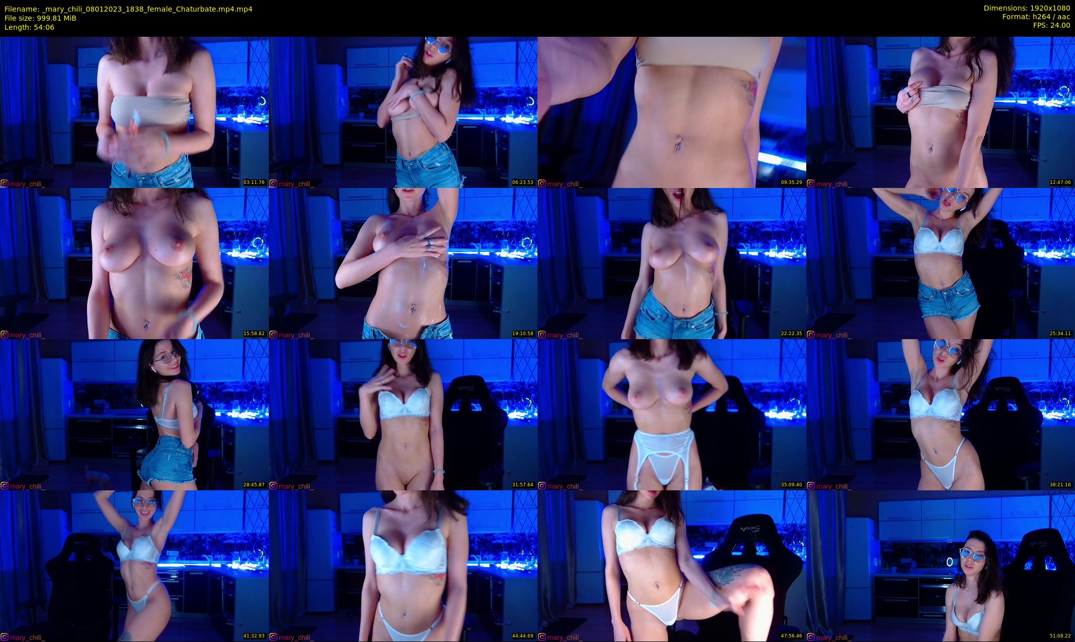 _mary_chili — 55 minute Chaturbate female cam show recording, 1080p, Jan 8, 2023