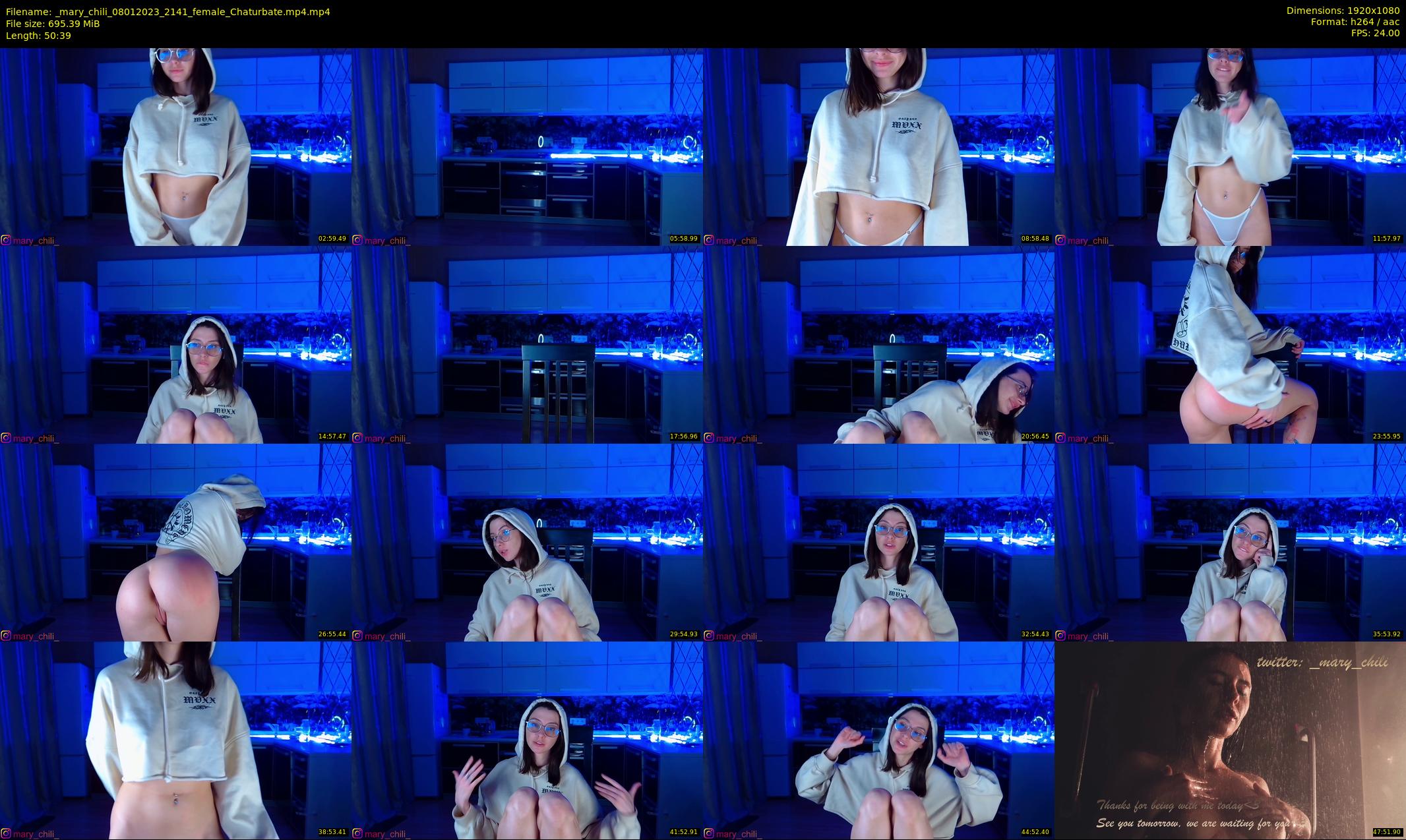 _mary_chili — 51 minute Chaturbate female cam show recording, 1080p, Jan 8, 2023