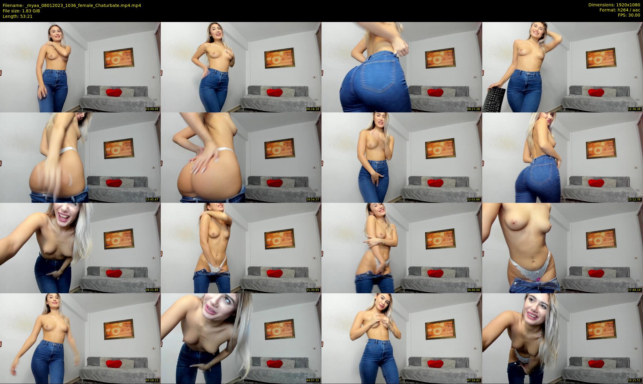 _myaa — 54 minute Chaturbate female cam show recording, 1080p, Jan 8, 2023