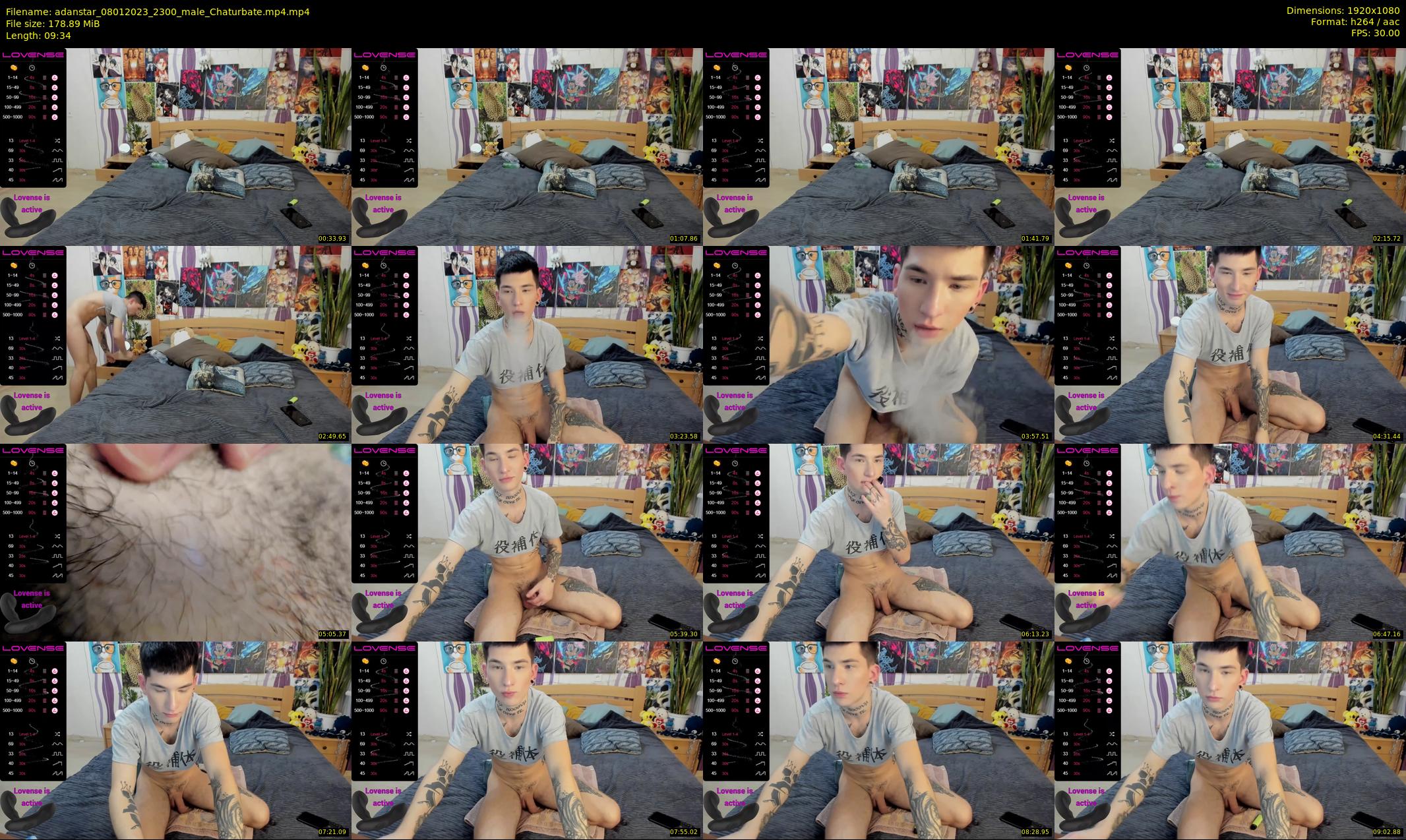 adanstar — 10 minute Chaturbate male cam show recording, 1080p, Jan 8, 2023