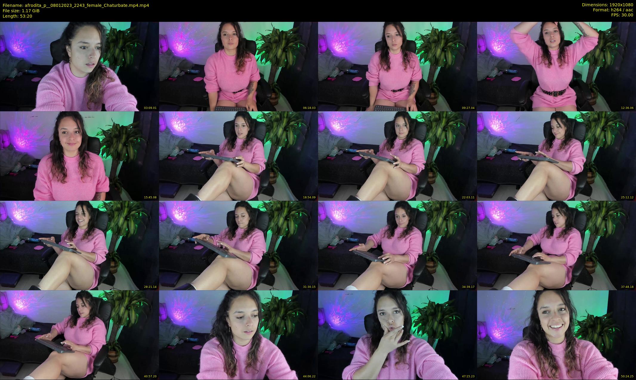 afrodita_p_ — 54 minute Chaturbate female cam show recording, 1080p, Jan 8, 2023