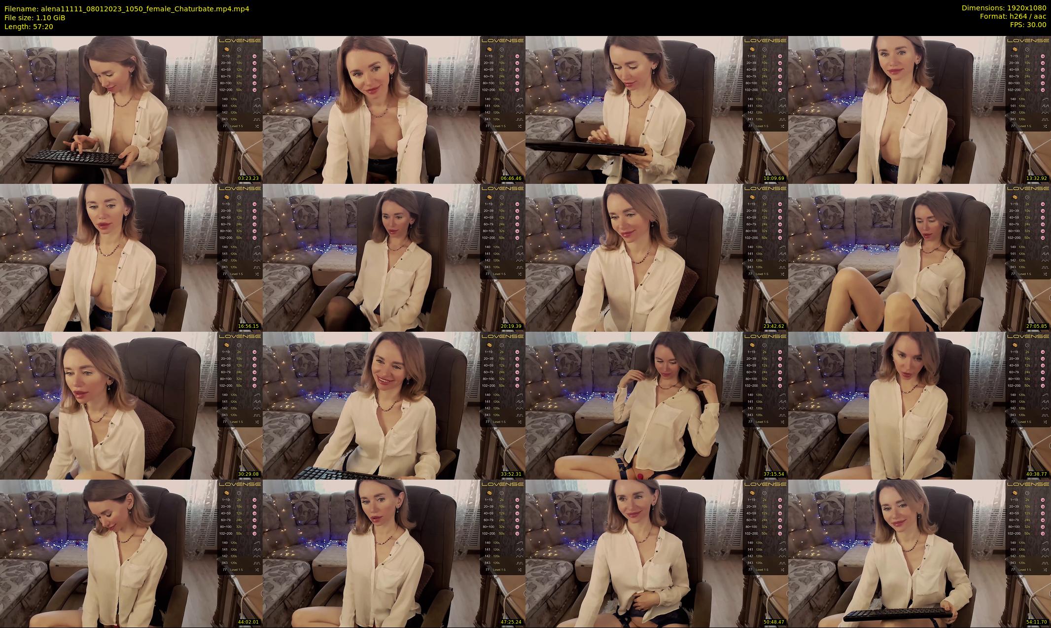 alena11111 — 58 minute Chaturbate female cam show recording, 1080p, Jan 8, 2023
