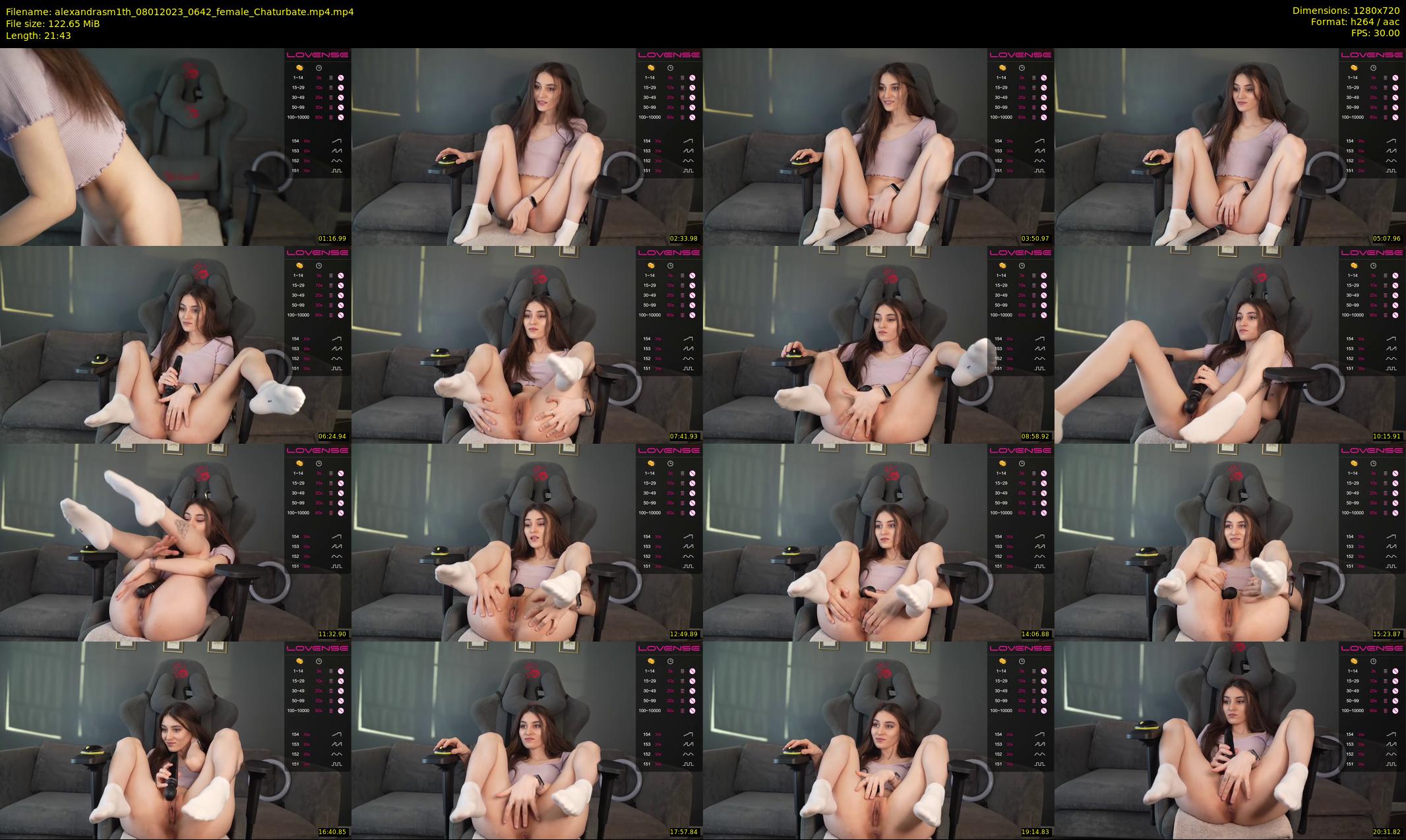 alexandrasm1th — 22 minute Chaturbate female cam show recording, 720p, Jan 8, 2023