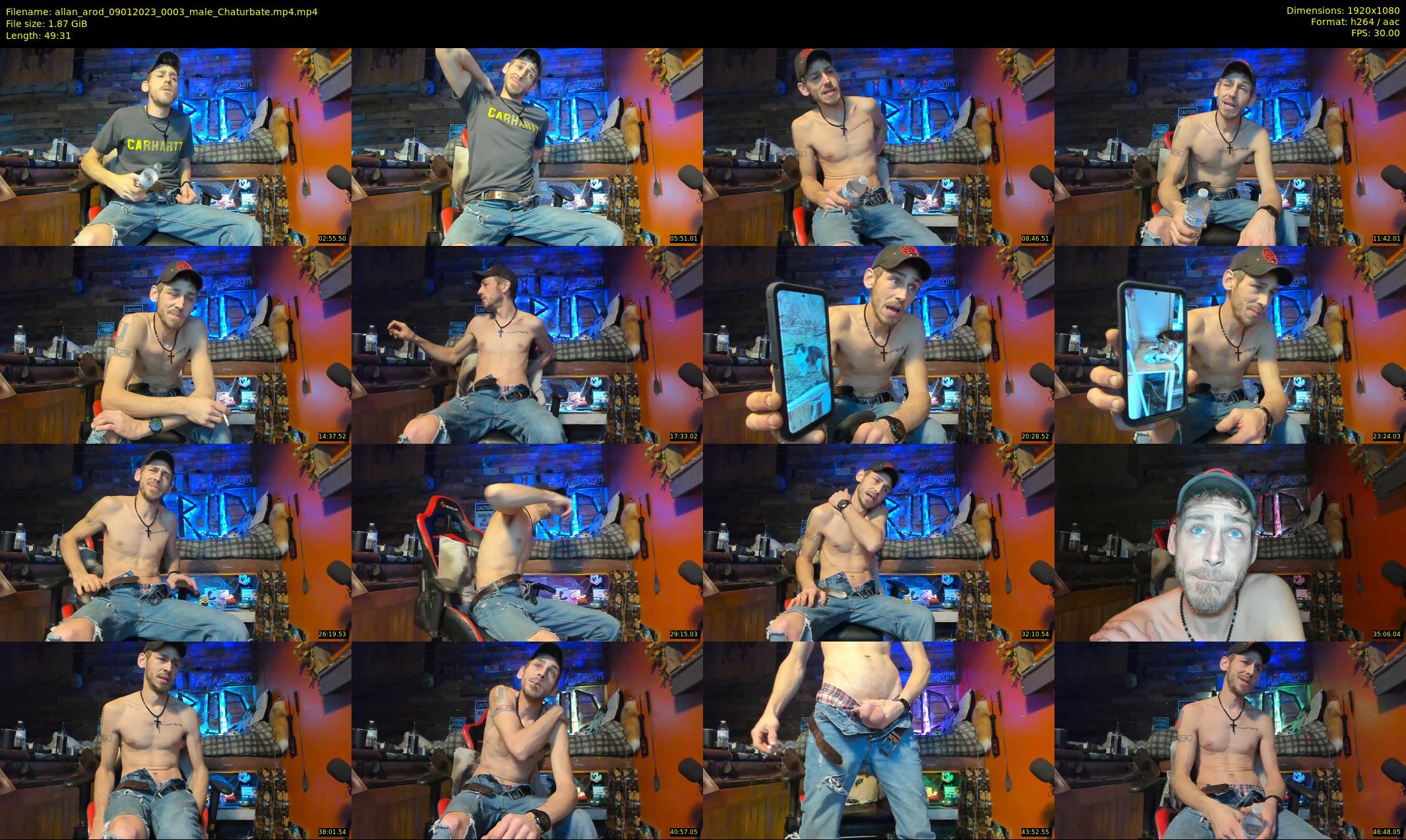 allan_arod — 50 minute Chaturbate male cam show recording, 1080p, Jan 9, 2023