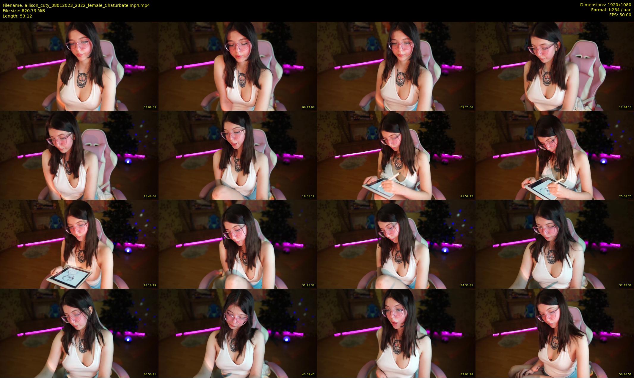 allison_cuty — 54 minute Chaturbate female cam show recording, 1080p, Jan 8, 2023