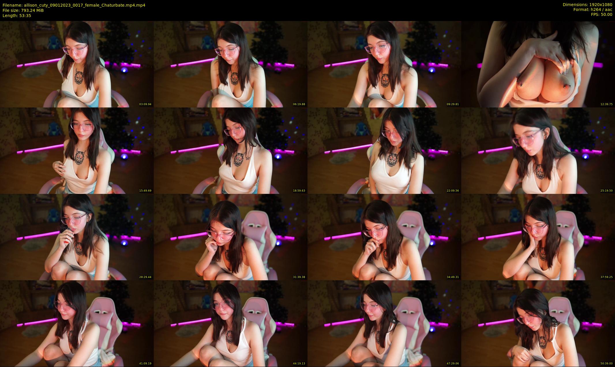 allison_cuty — 54 minute Chaturbate female cam show recording, 1080p, Jan 9, 2023