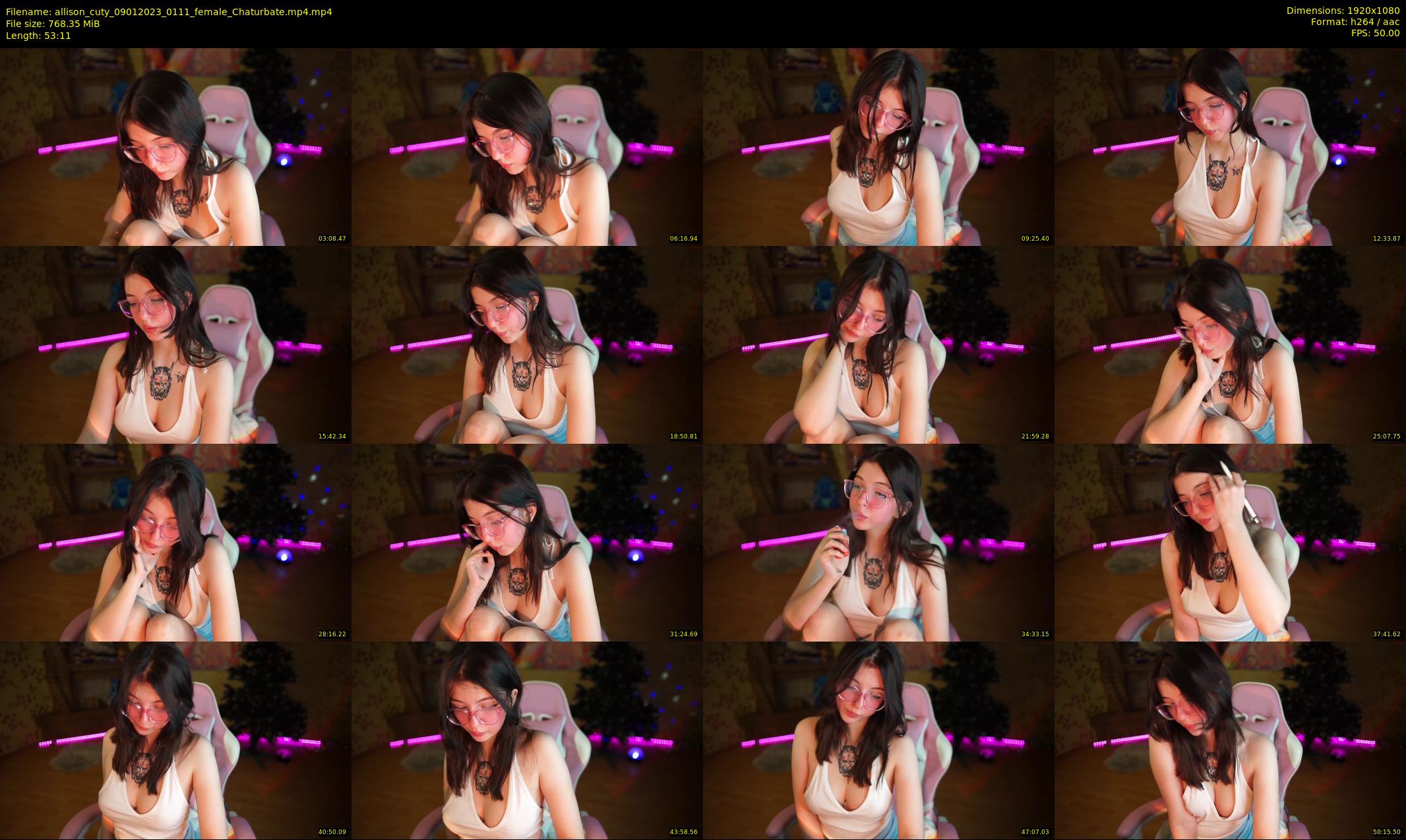allison_cuty — 54 minute Chaturbate female cam show recording, 1080p, Jan 9, 2023