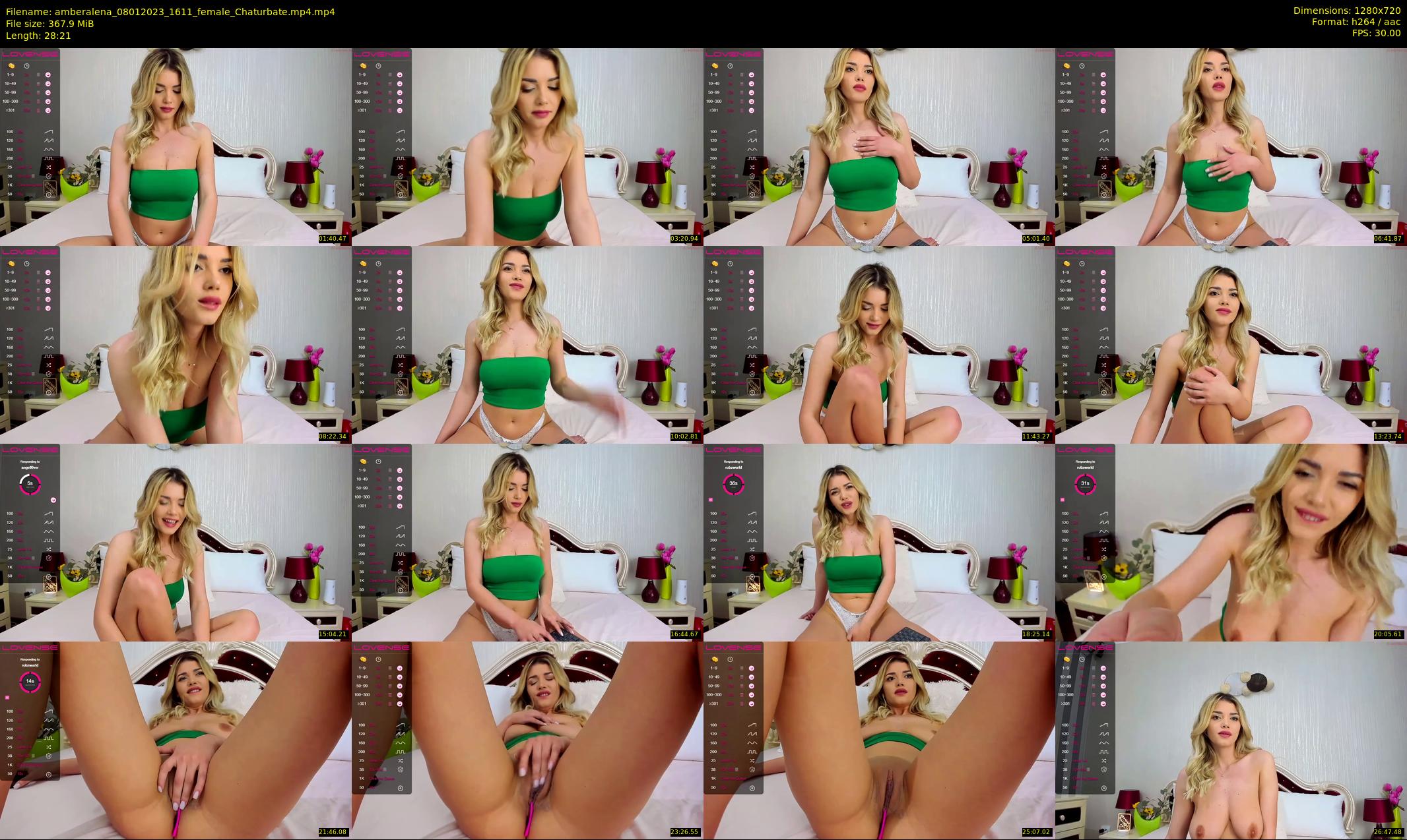 amberalena — 29 minute Chaturbate female cam show recording, 720p, Jan 8, 2023