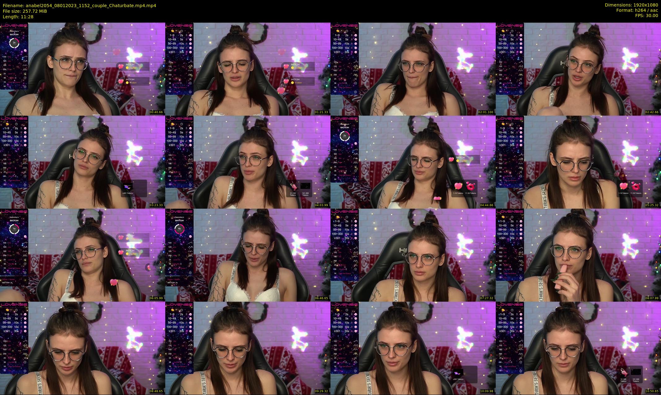 anabel2054 — 12 minute Chaturbate female cam show recording, 1080p, Jan 8, 2023
