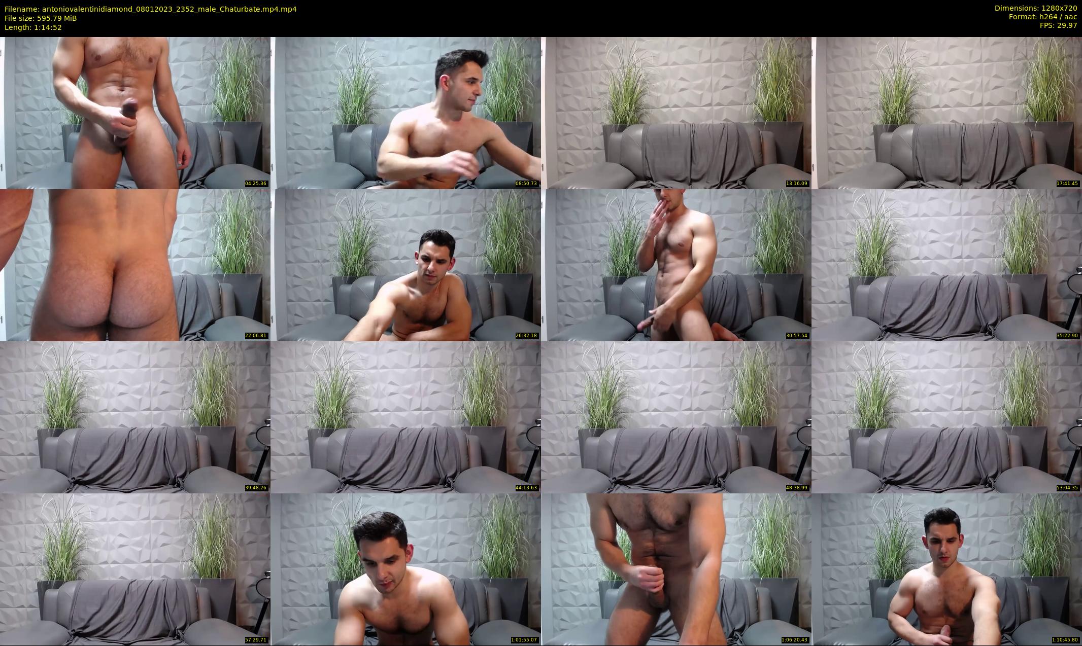 antoniovalentinidiamond — 75 minute Chaturbate male cam show recording, 720p, Jan 8, 2023