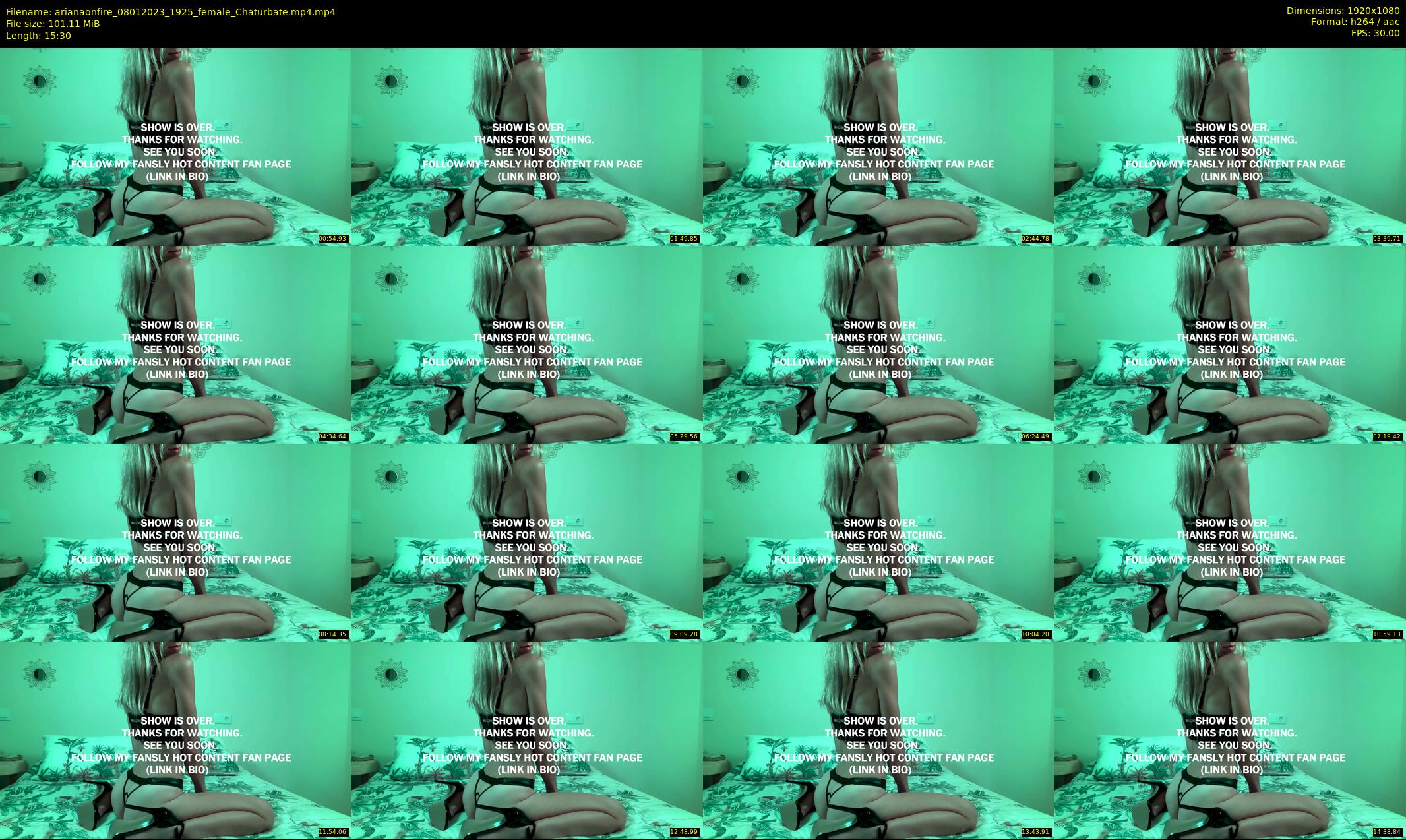 arianaonfire — 16 minute Chaturbate couple cam show recording, 1080p, Jan 8, 2023