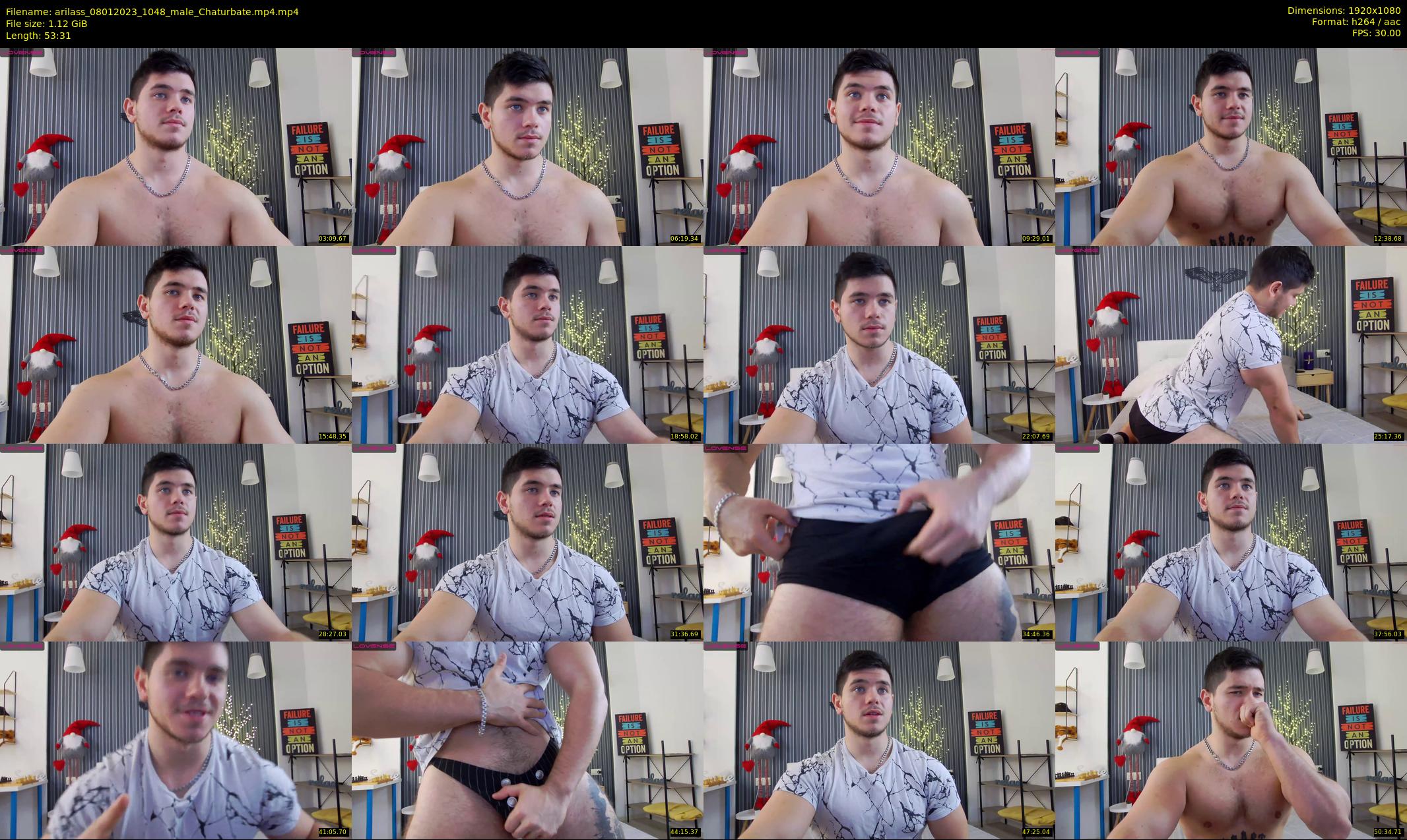 arilass — 54 minute Chaturbate male cam show recording, 1080p, Jan 8, 2023