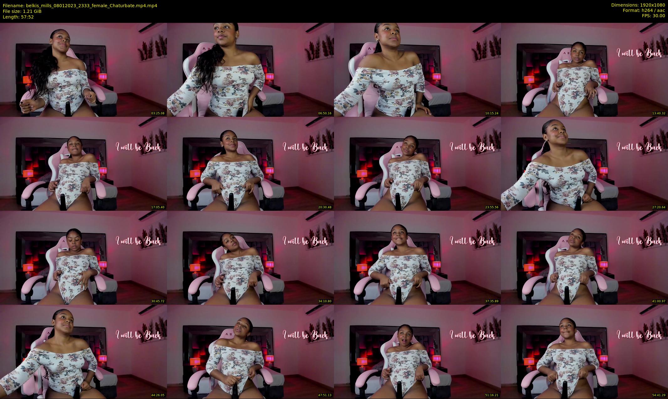 belkis_mills — 58 minute Chaturbate female cam show recording, 1080p, Jan 8, 2023