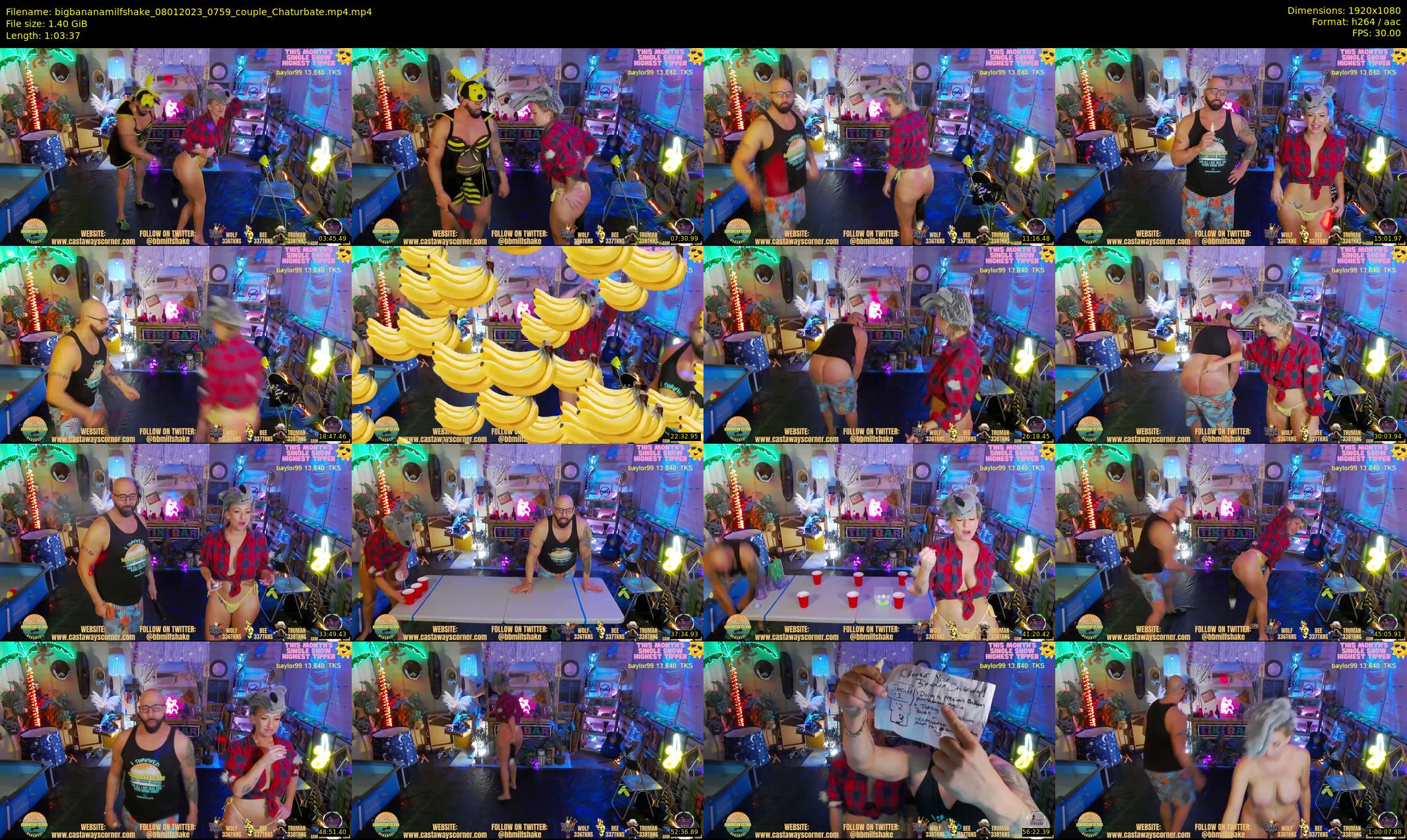 bigbananamilfshake — 64 minute Chaturbate couple cam show recording, 1080p, Jan 8, 2023