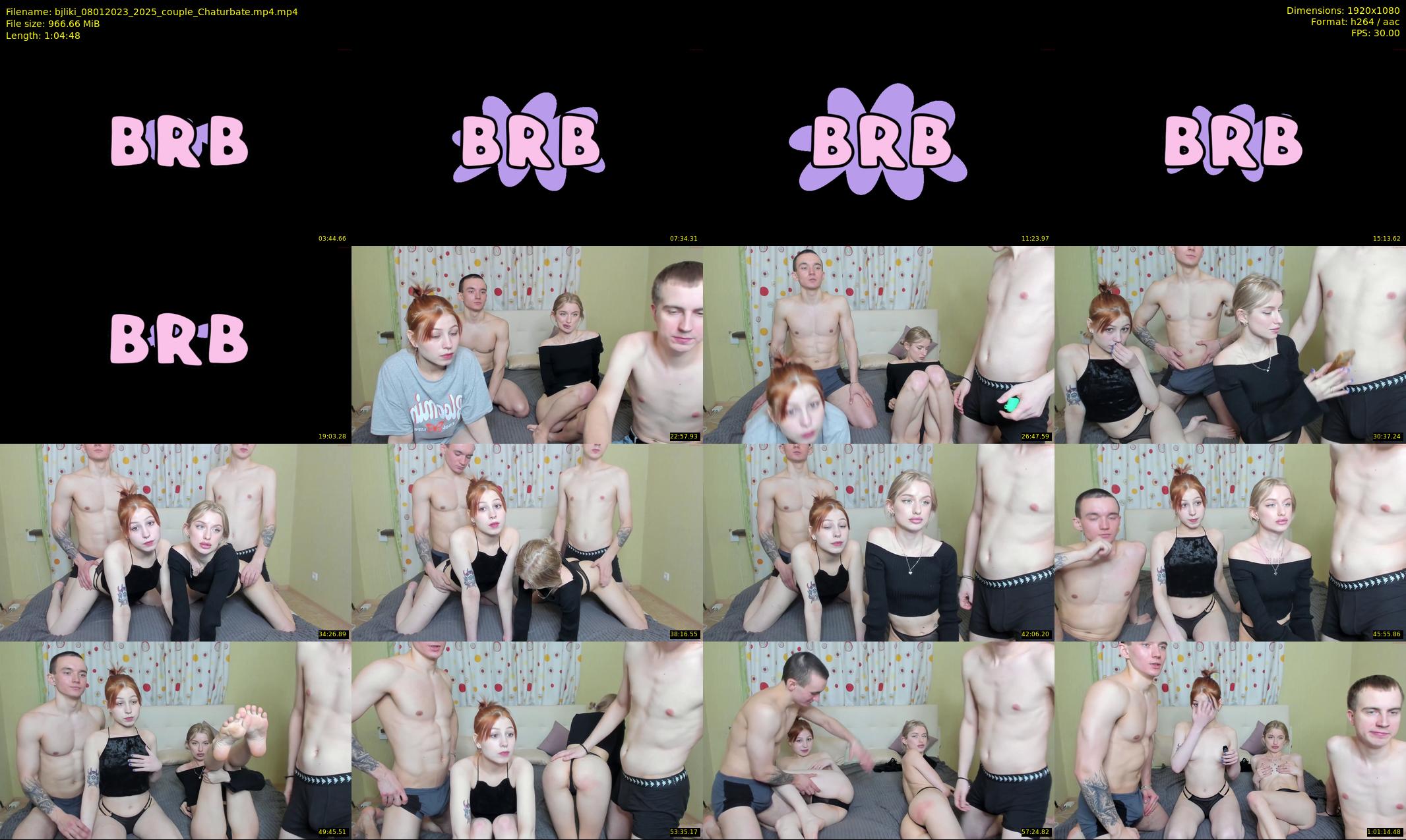 bjliki — 65 minute Chaturbate couple cam show recording, 1080p, Jan 8, 2023