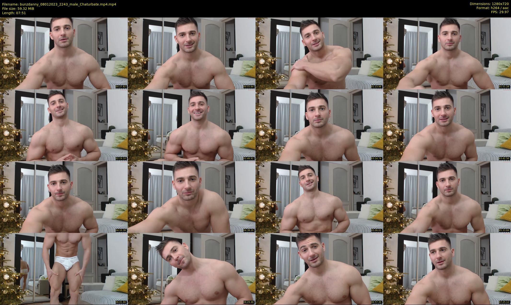 bunzdanny — 8 minute Chaturbate male cam show recording, 720p, Jan 8, 2023