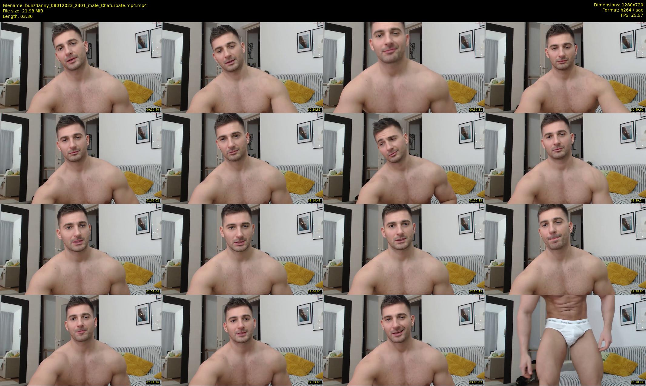 bunzdanny — 4 minute Chaturbate male cam show recording, 720p, Jan 8, 2023