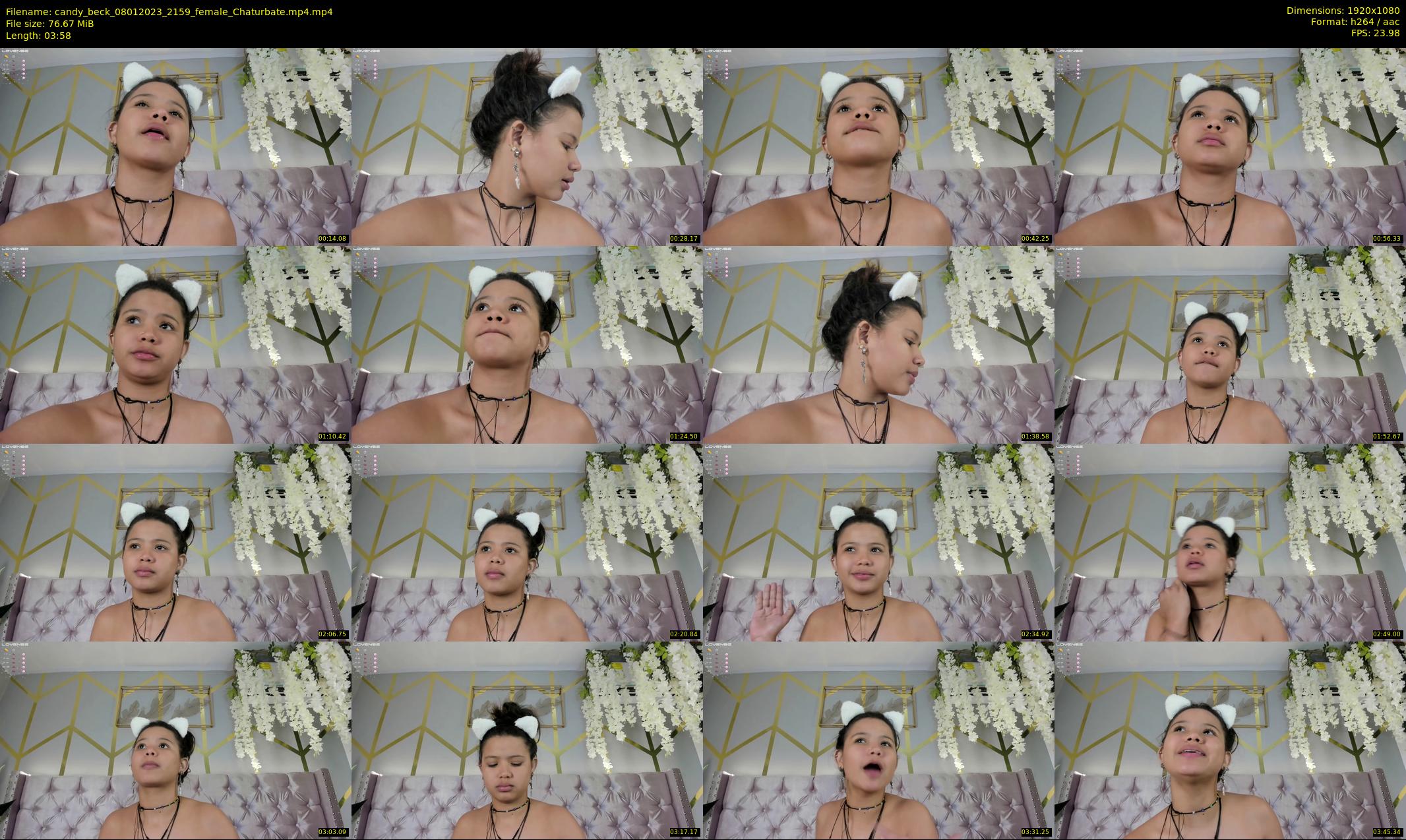 candy_beck — 4 minute Chaturbate female cam show recording, 1080p, Jan 8, 2023