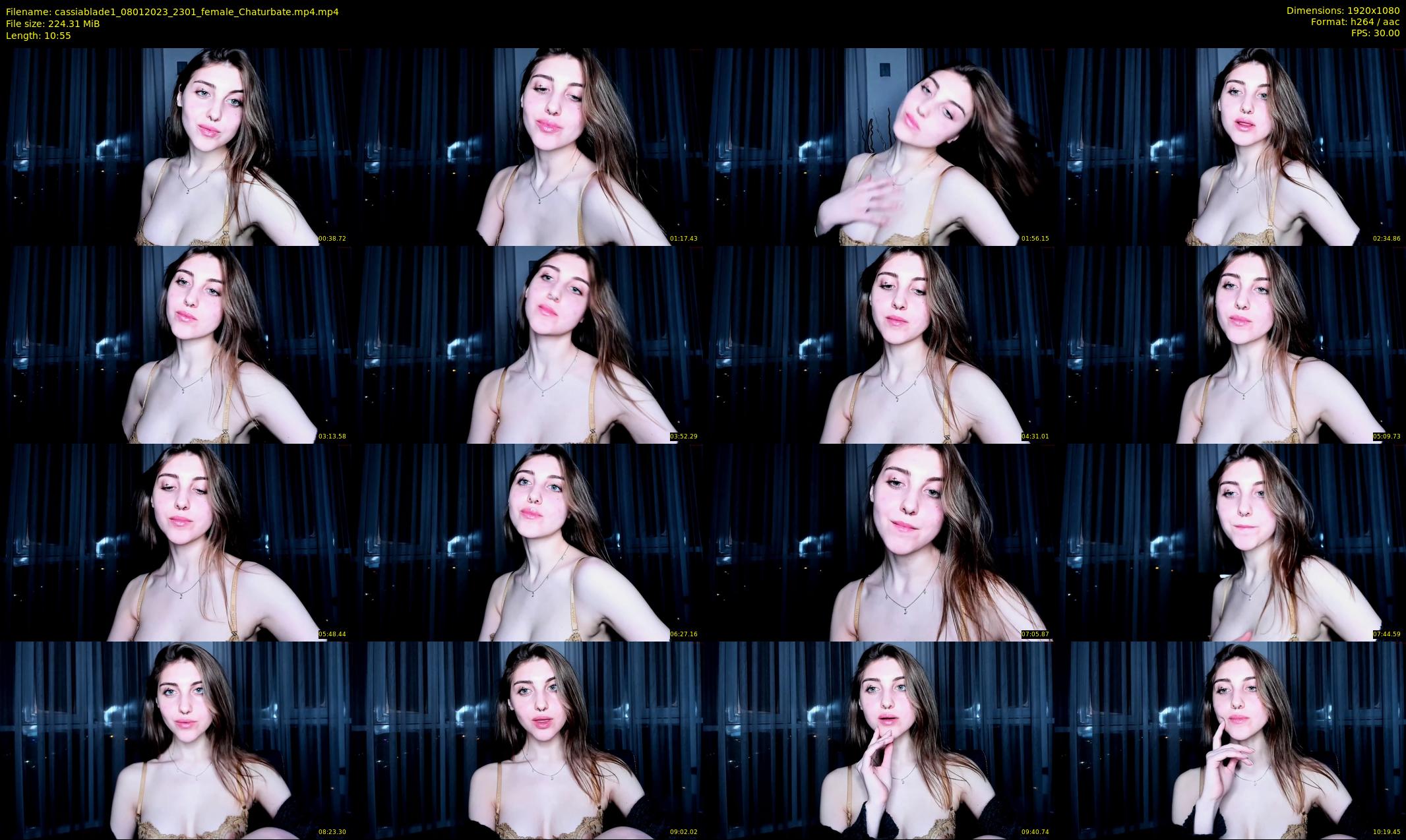 cassiablade1 — 11 minute Chaturbate female cam show recording, 1080p, Jan 8, 2023