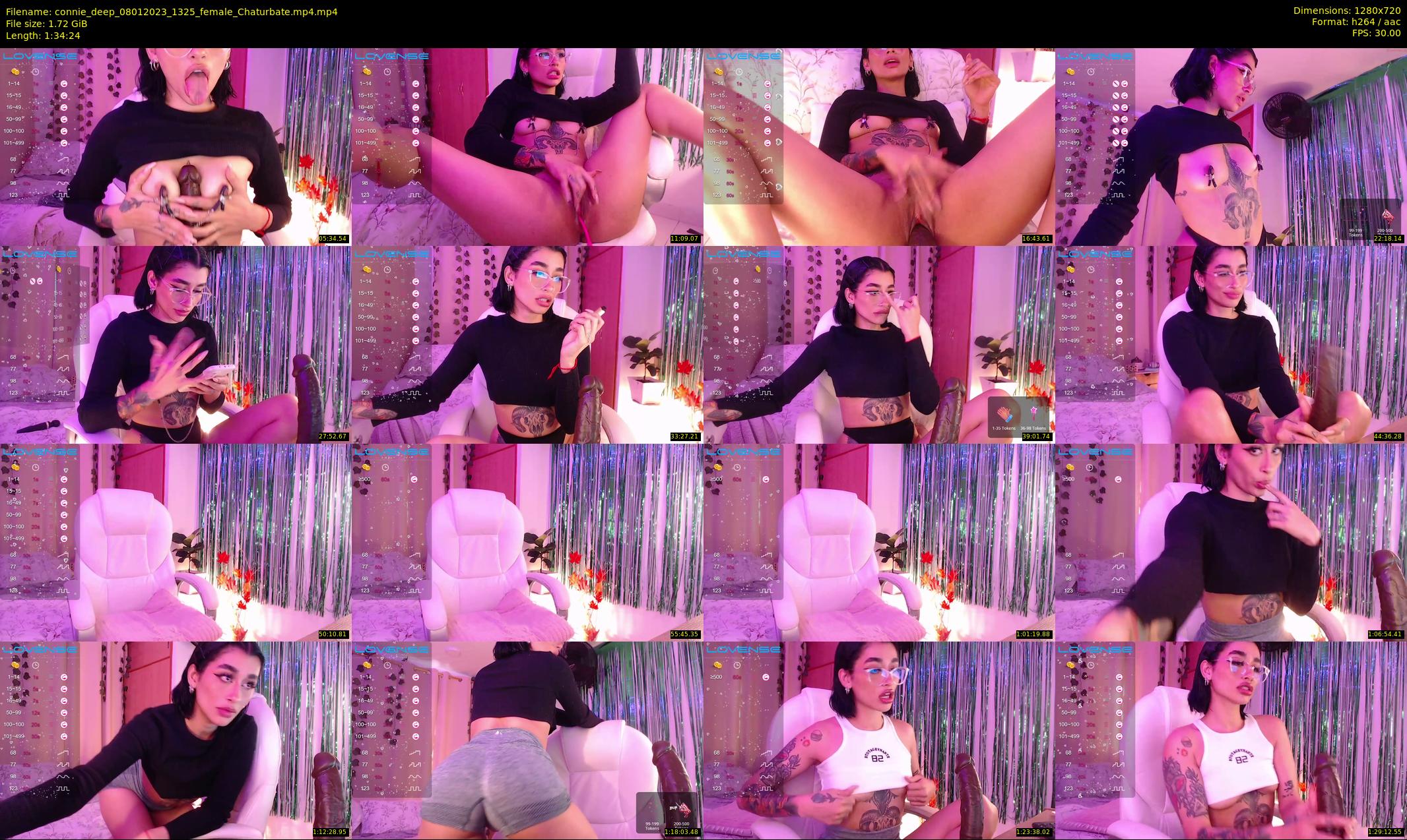 connie_deep — 95 minute Chaturbate female cam show recording, 720p, Jan 8, 2023