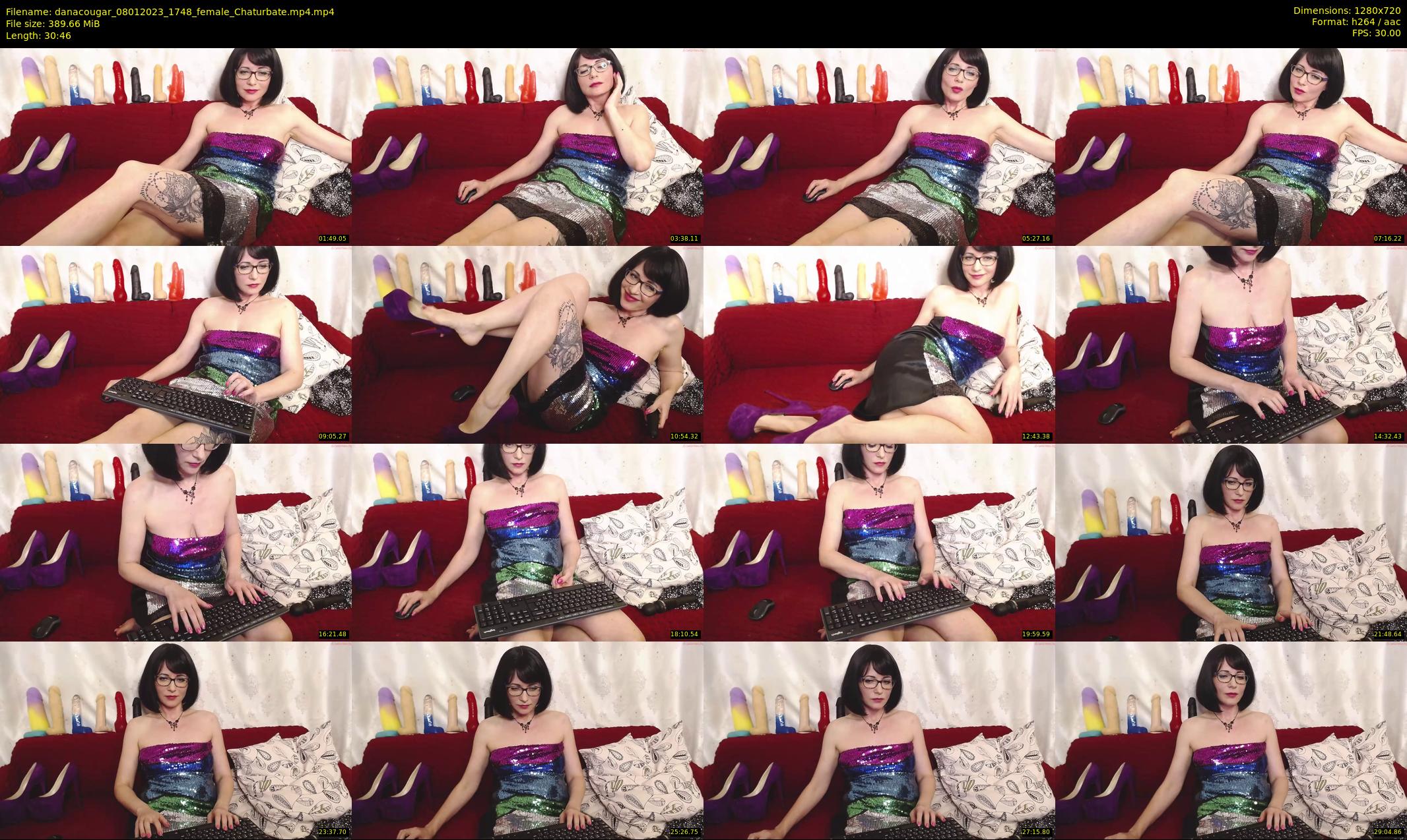 danacougar — 31 minute Chaturbate female cam show recording, 720p, Jan 8, 2023