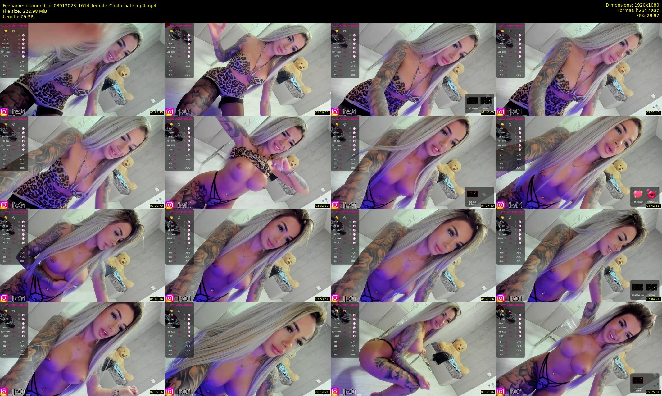 diamond_jo — 10 minute Chaturbate female cam show recording, 1080p, Jan 8, 2023