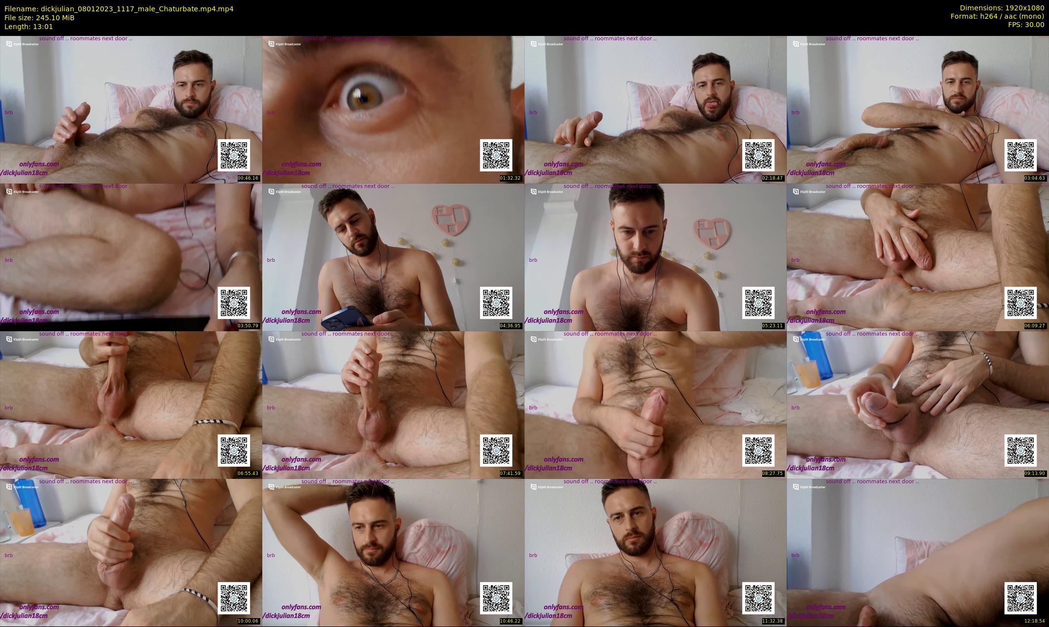 dickjulian — 14 minute Chaturbate male cam show recording, 1080p, Jan 8, 2023