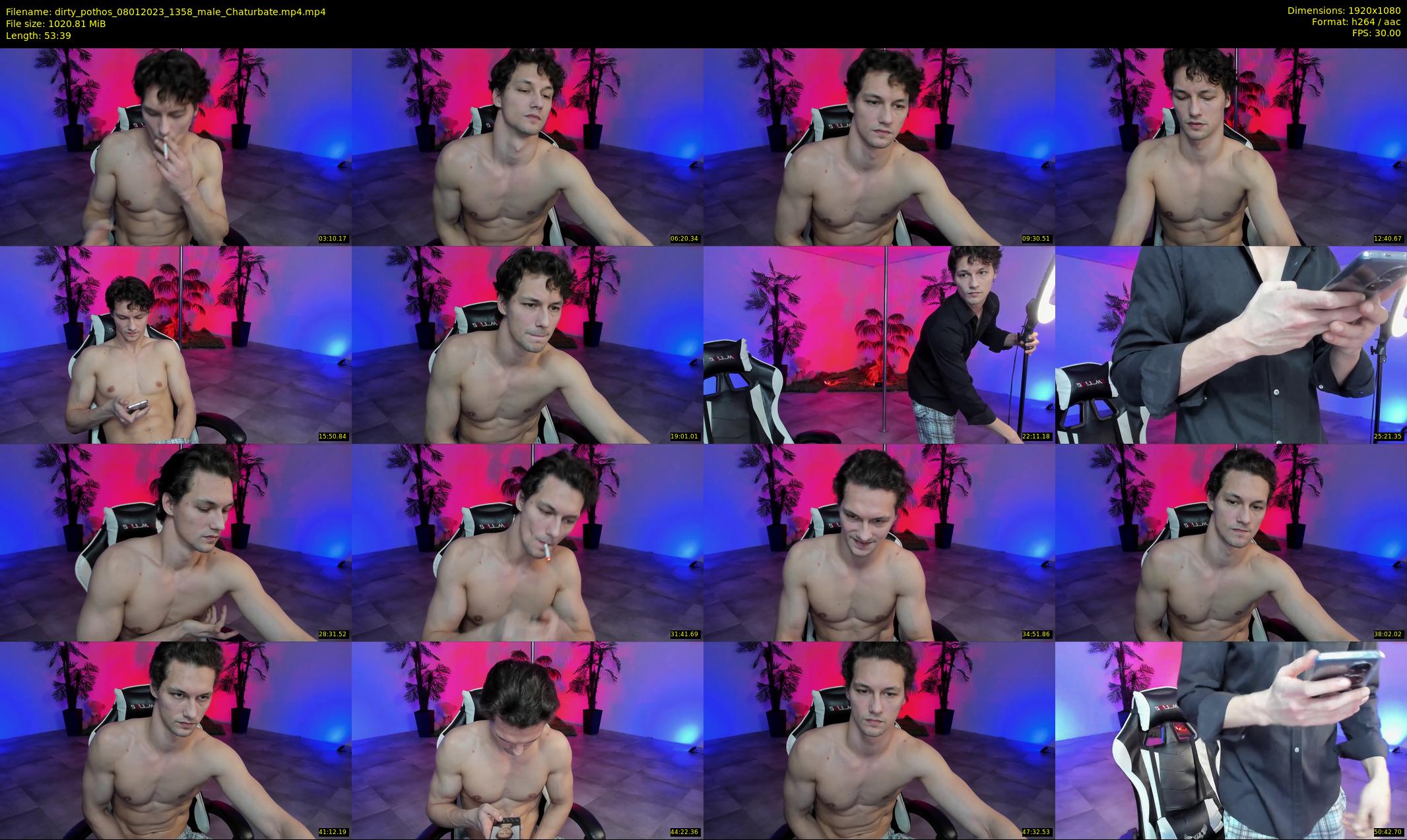 dirty_pothos — 54 minute Chaturbate male cam show recording, 1080p, Jan 8, 2023