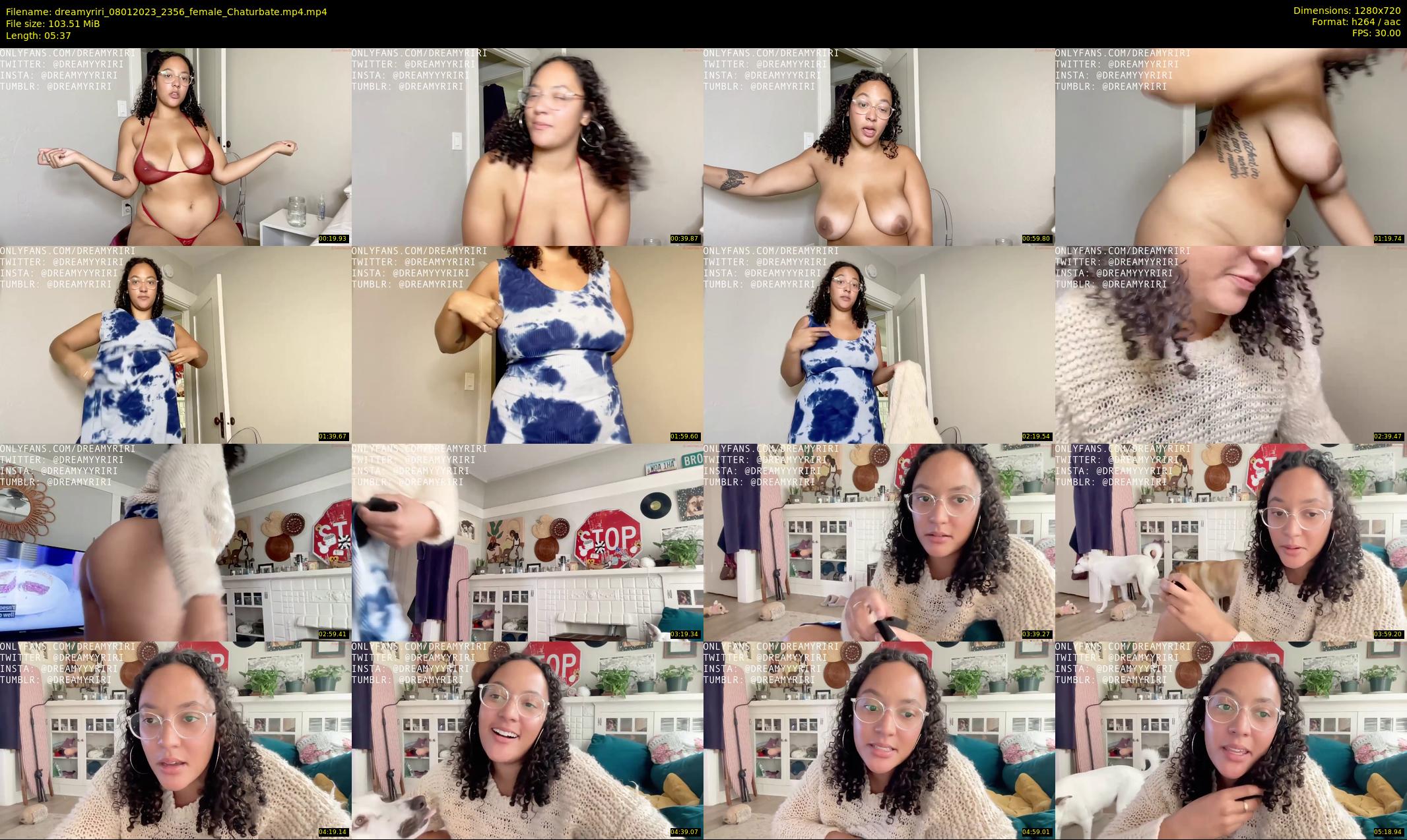 dreamyriri — 6 minute Chaturbate female cam show recording, 720p, Jan 8, 2023