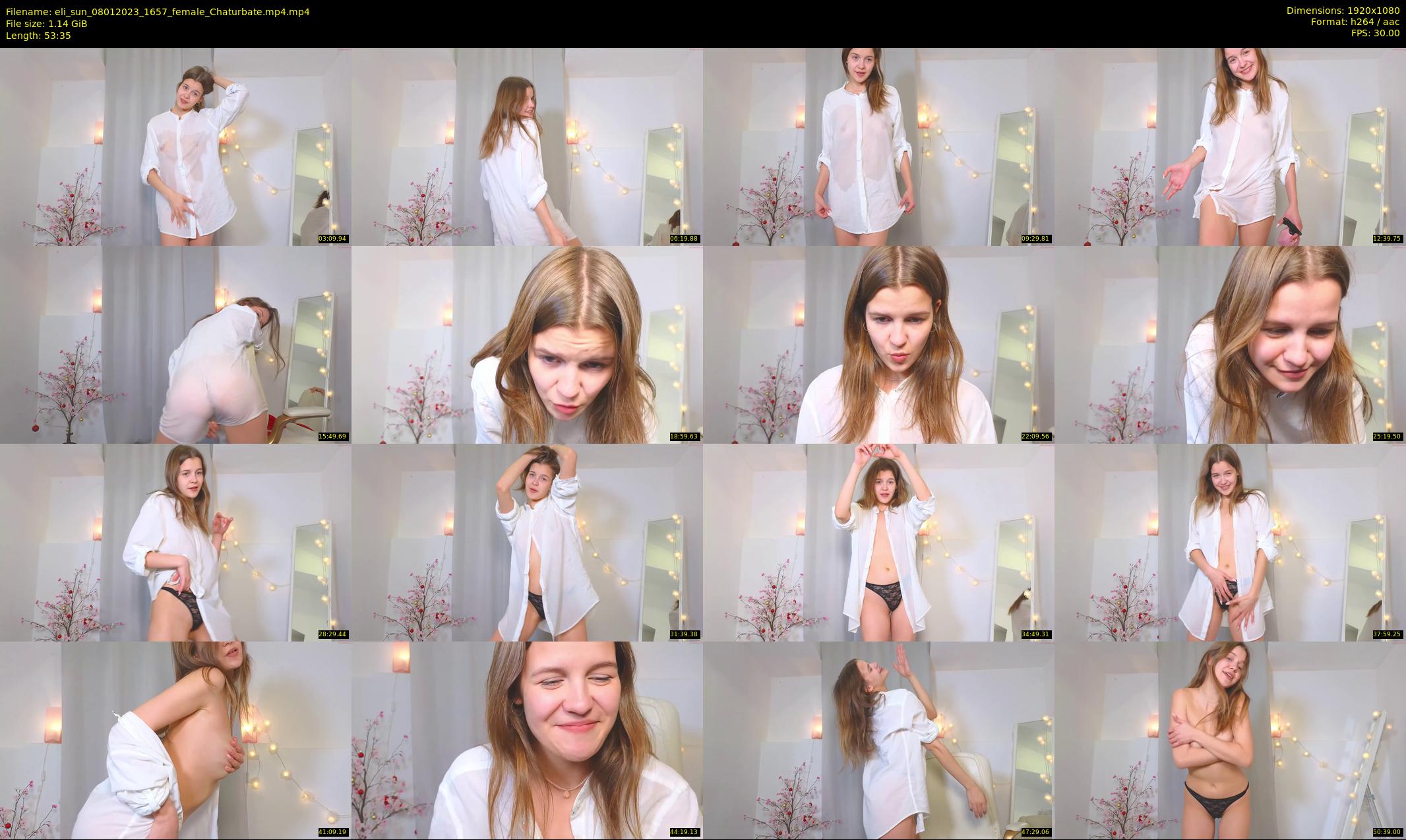 eli_sun — 54 minute Chaturbate female cam show recording, 1080p, Jan 8, 2023