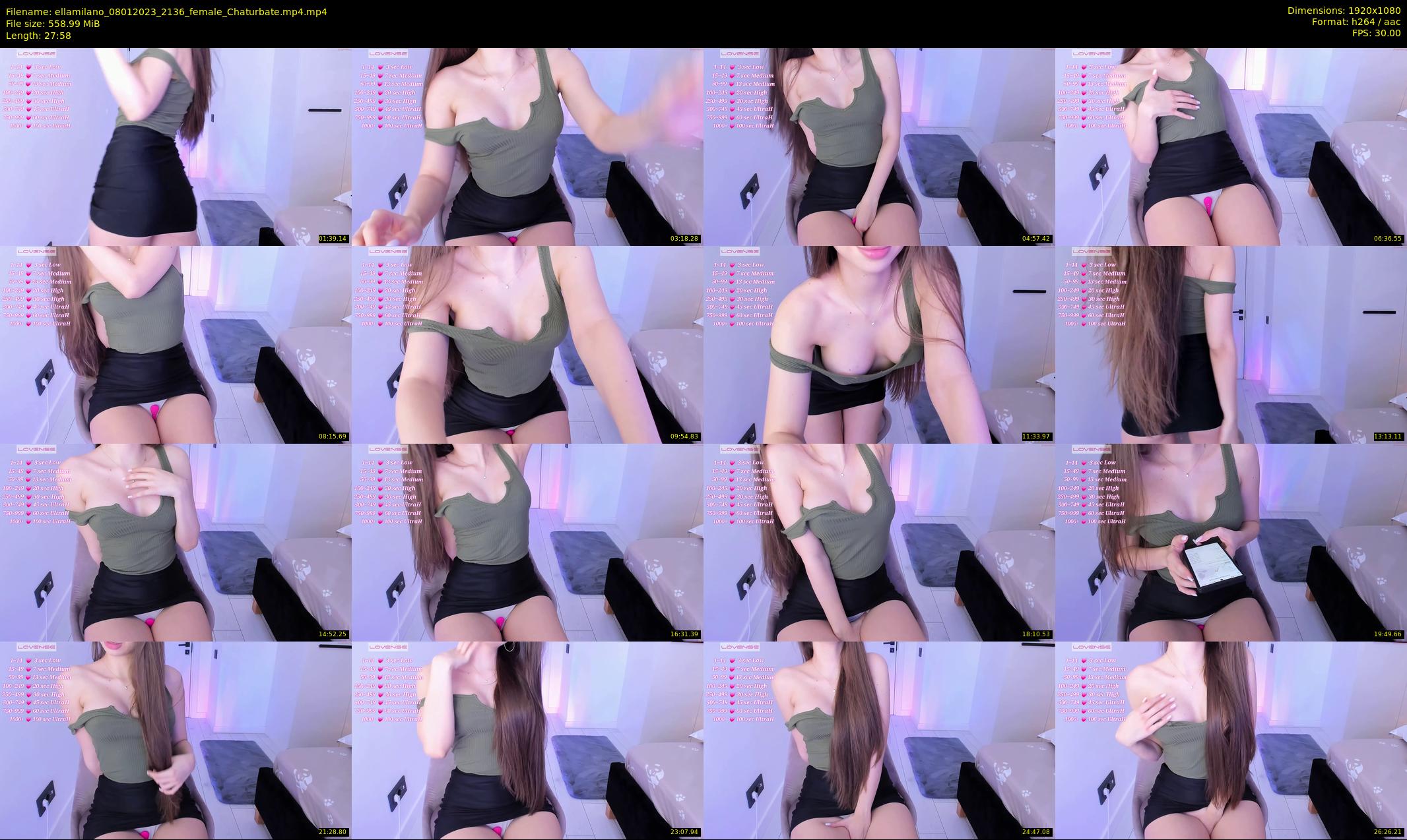 ellamilano — 28 minute Chaturbate female cam show recording, 1080p, Jan 8, 2023