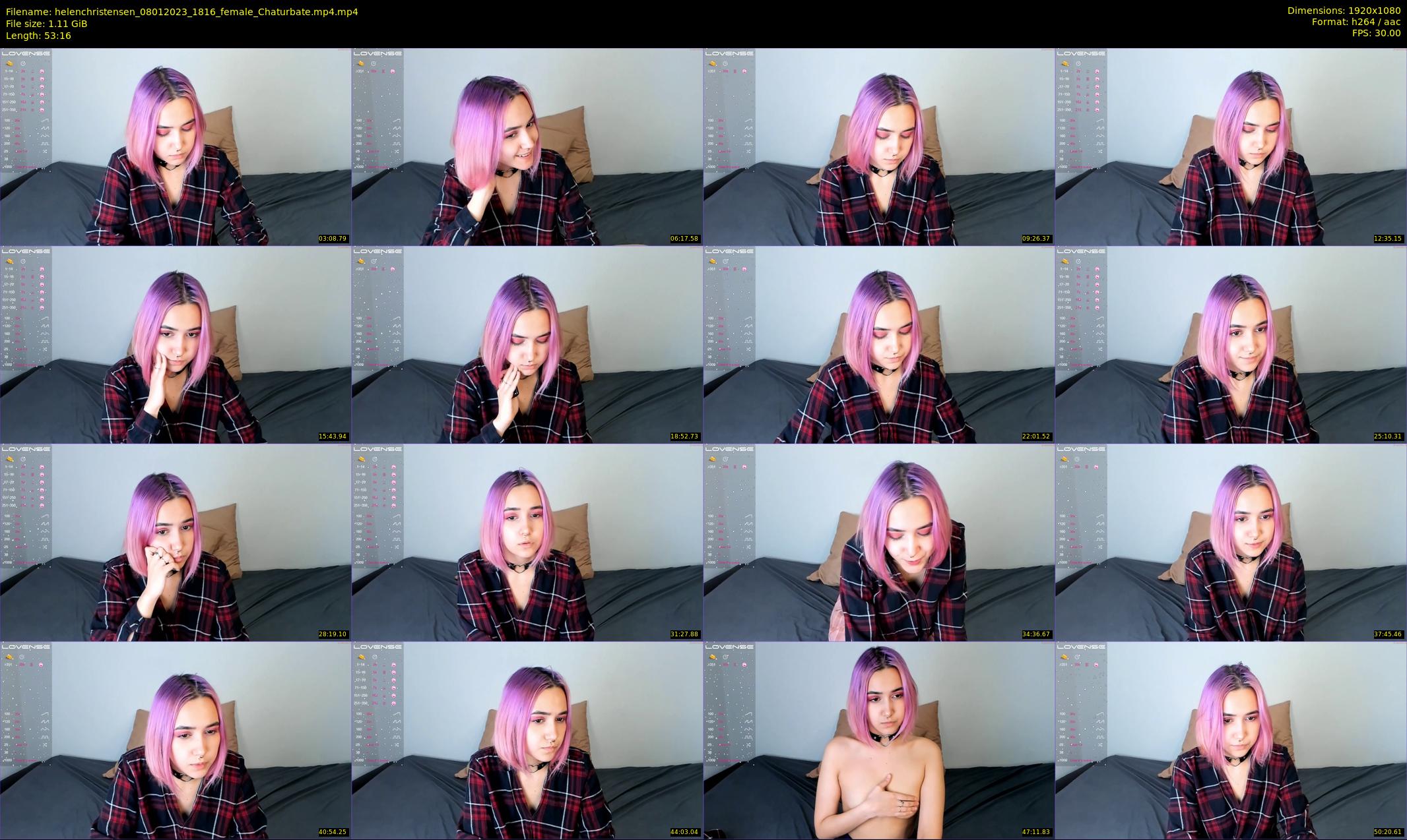 helenchristensen — 54 minute Chaturbate female cam show recording, 1080p, Jan 8, 2023