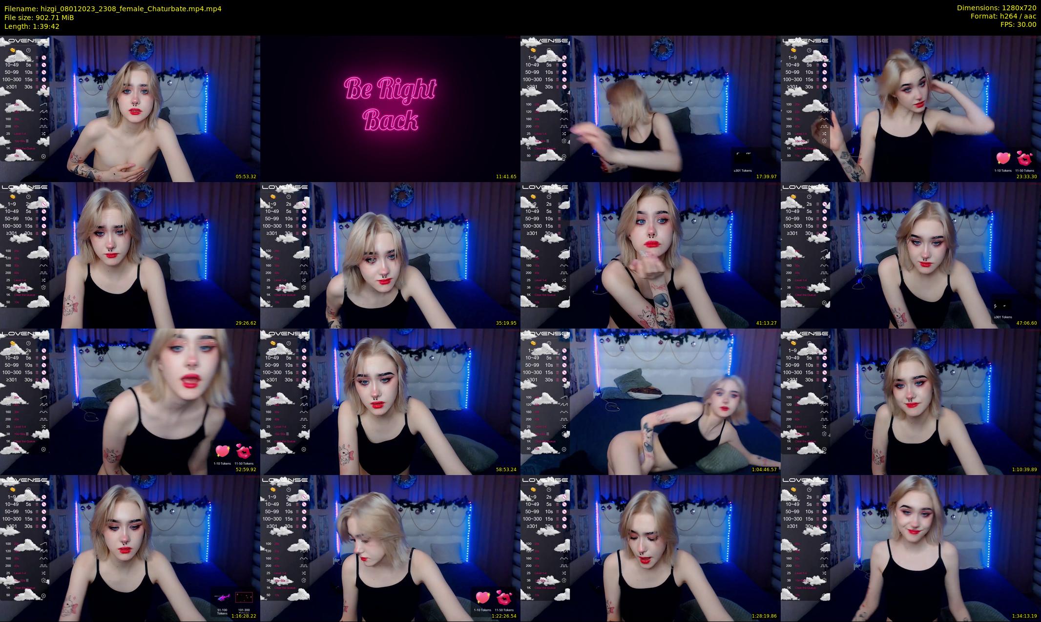 hizgi — 100 minute Chaturbate couple cam show recording, 720p, Jan 8, 2023