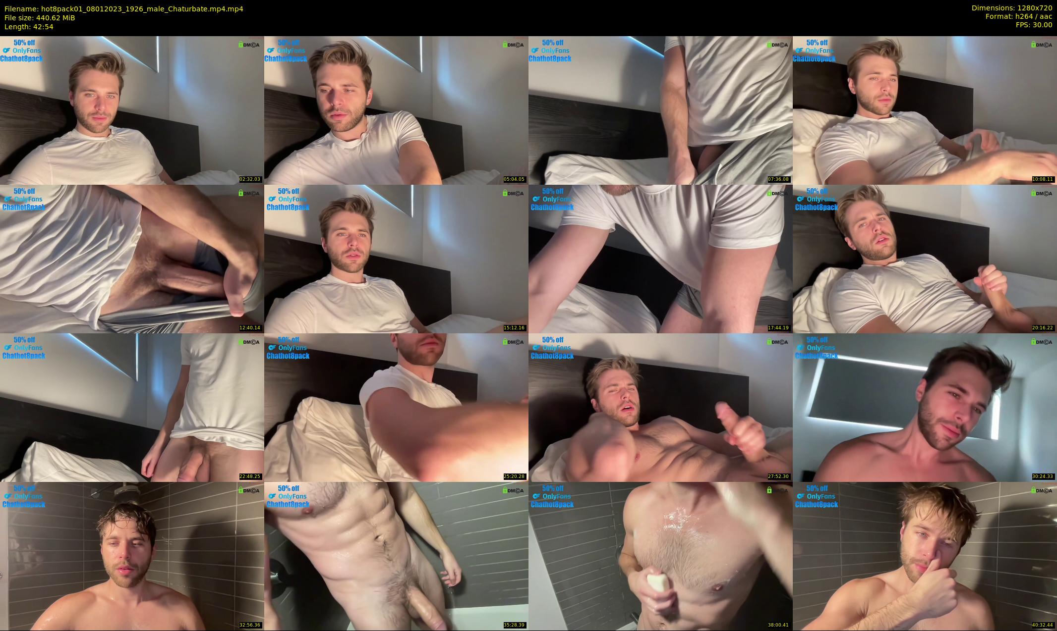 hot8pack01 — 43 minute Chaturbate male cam show recording, 720p, Jan 8, 2023