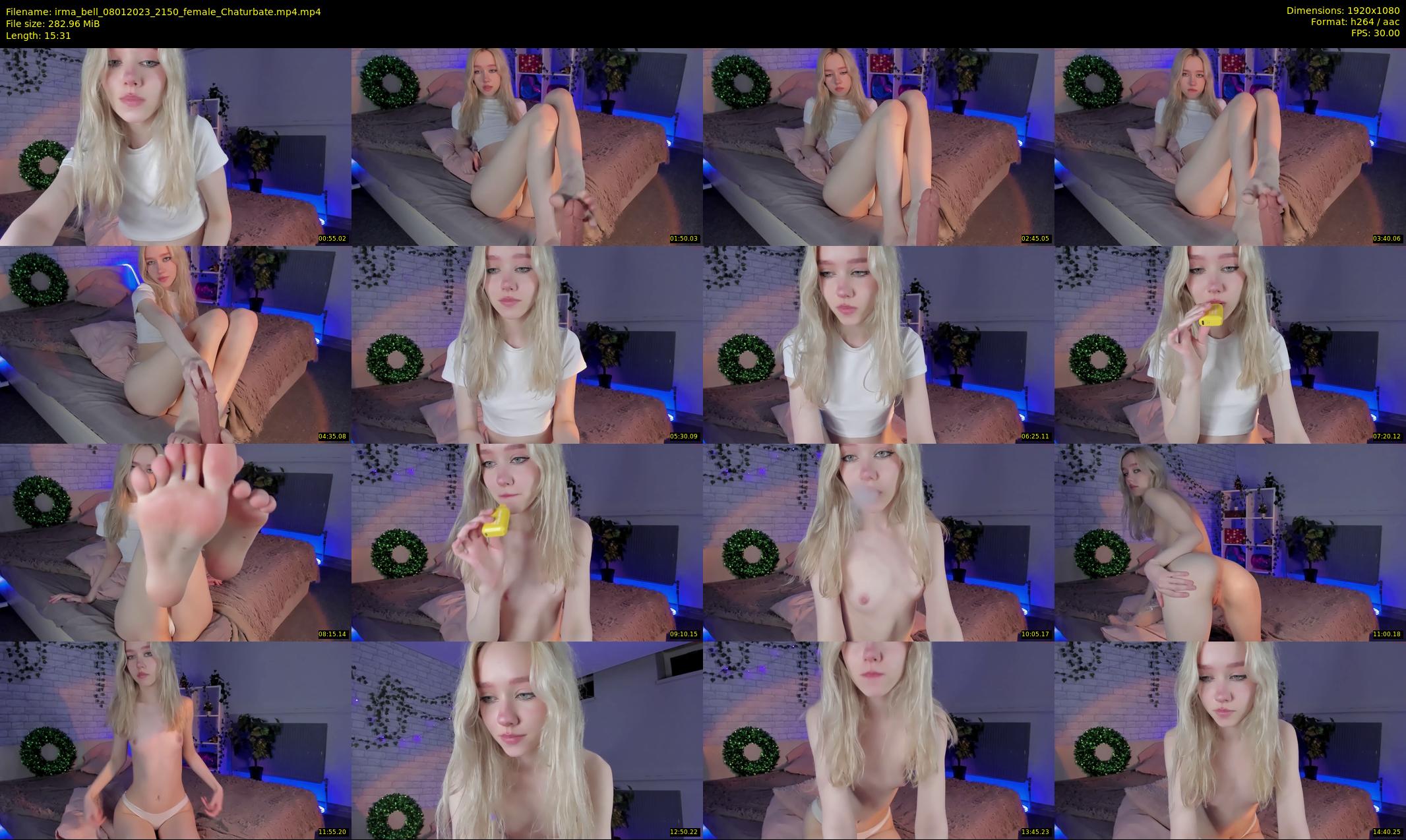 irma_bell — 16 minute Chaturbate female cam show recording, 1080p, Jan 8, 2023