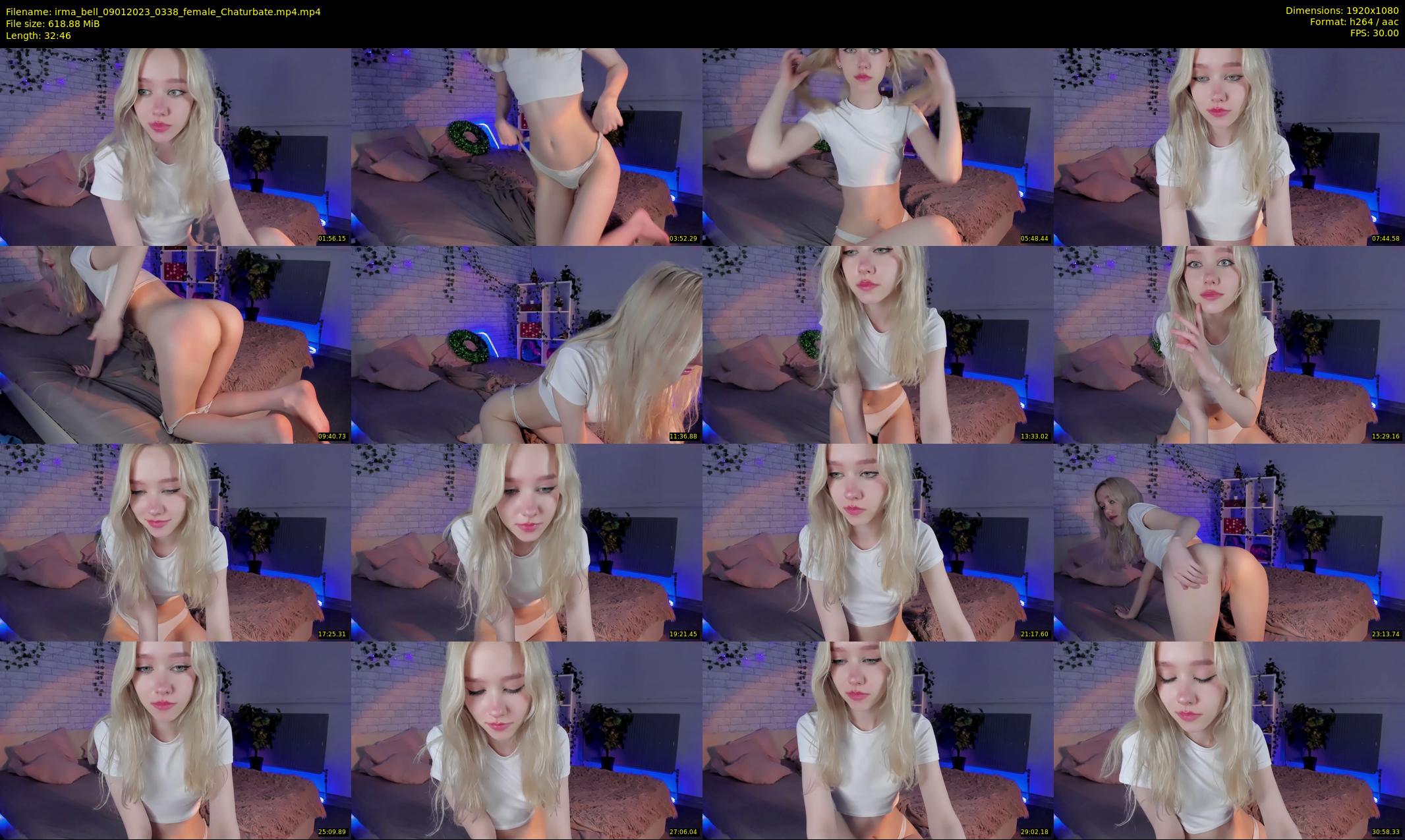 irma_bell — 33 minute Chaturbate female cam show recording, 1080p, Jan 9, 2023
