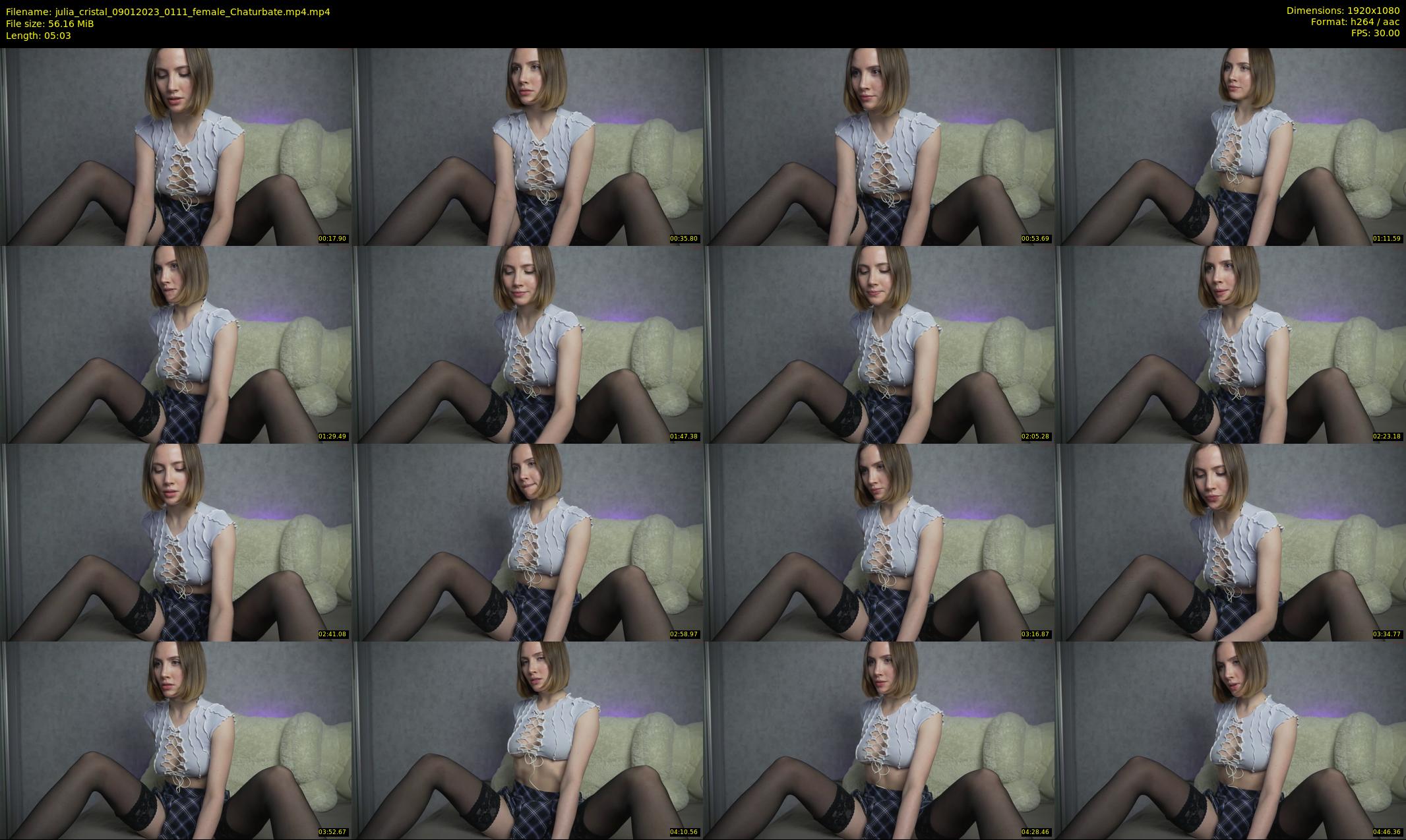julia_cristal — 6 minute Chaturbate female cam show recording, 1080p, Jan 9, 2023