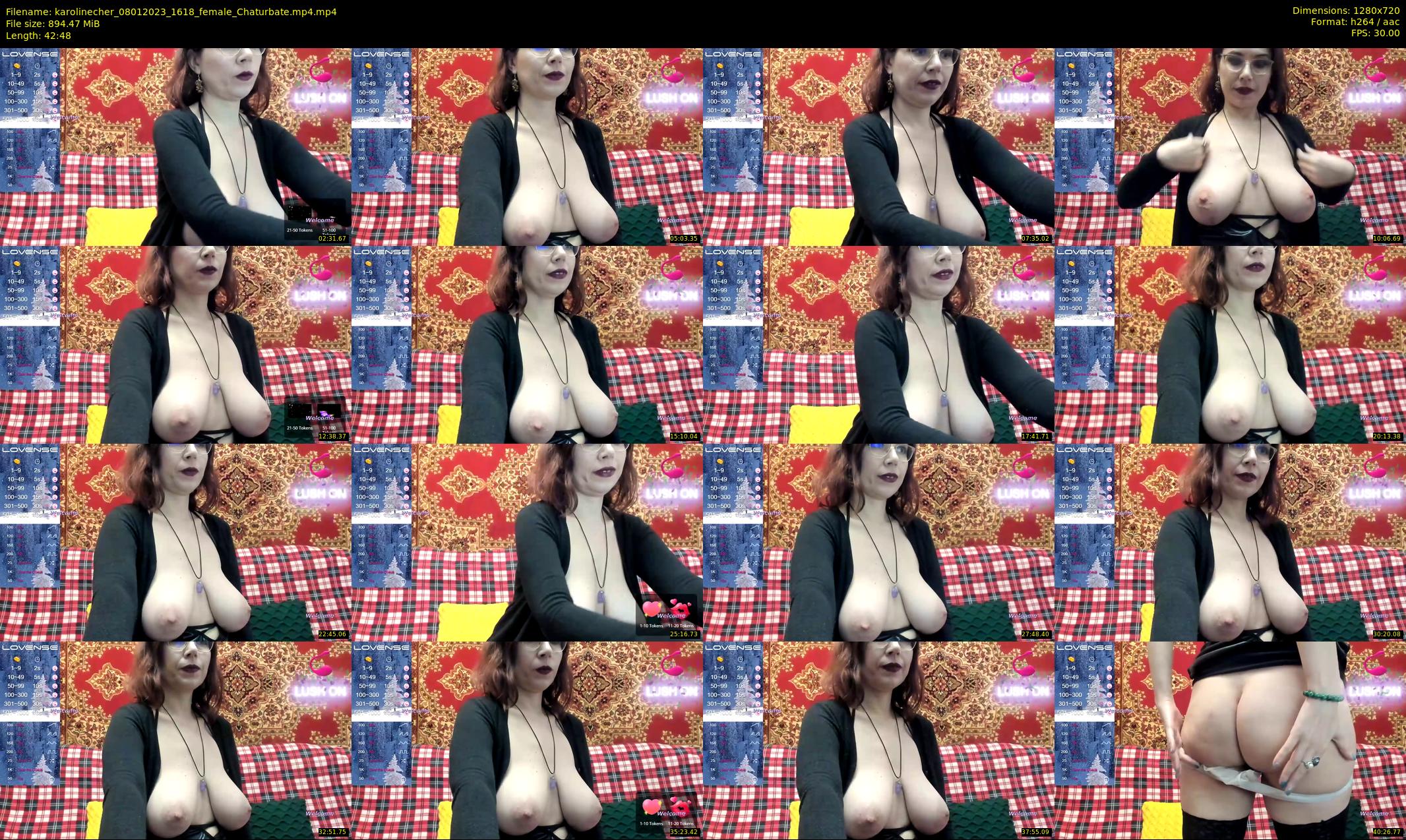 karolinecher — 43 minute Chaturbate female cam show recording, 720p, Jan 8, 2023