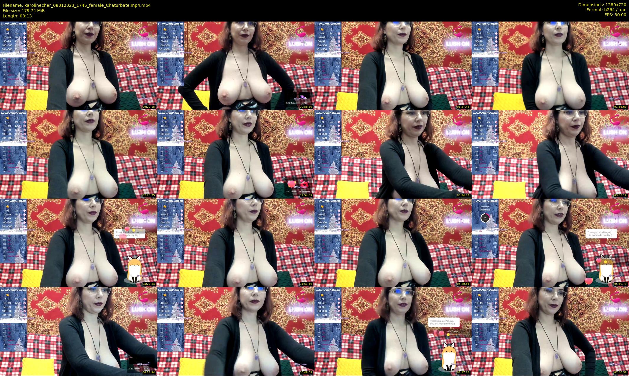 karolinecher — 9 minute Chaturbate female cam show recording, 720p, Jan 8, 2023